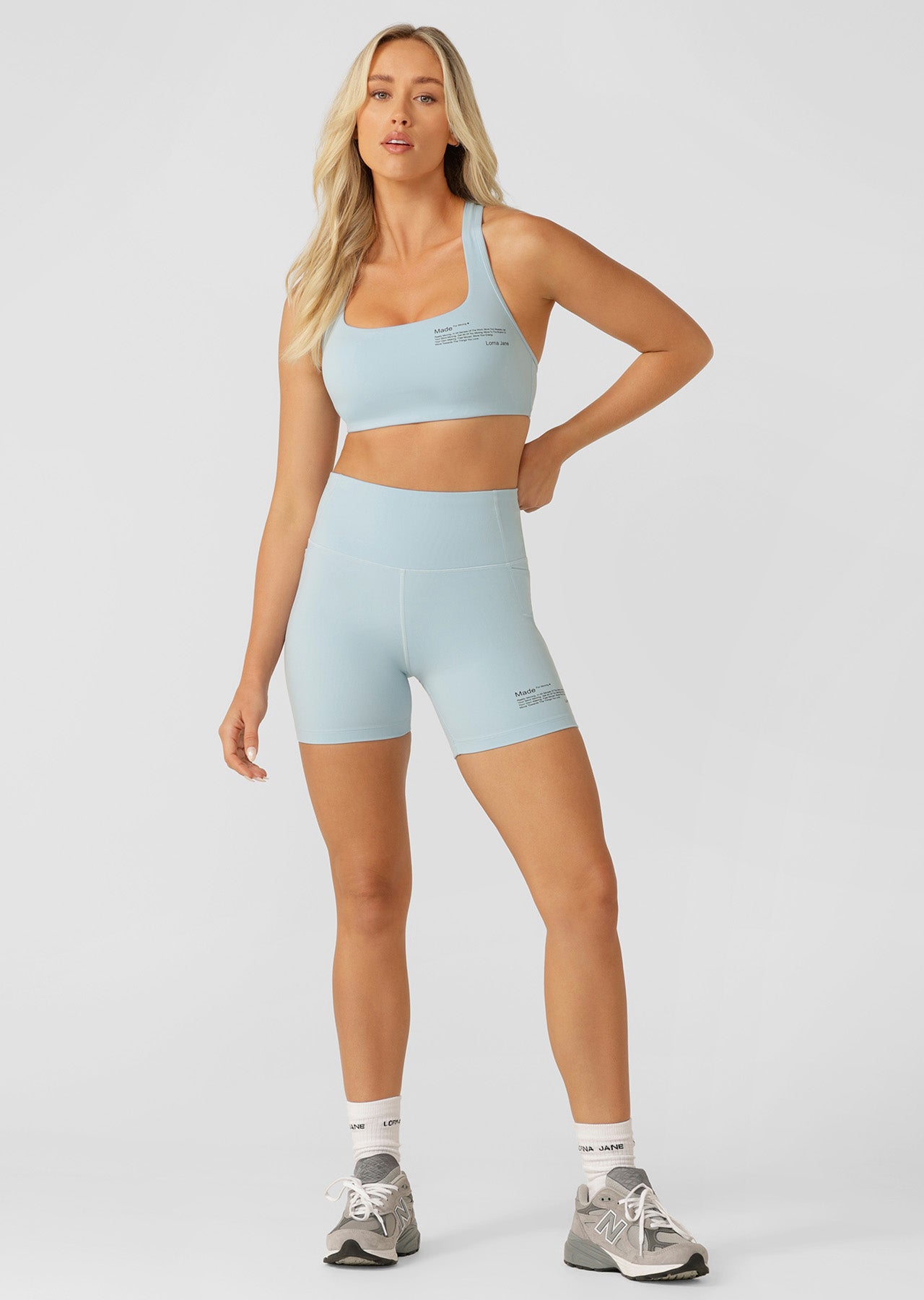 Lorna Jane Move High Support Sports Bra - Island Blue