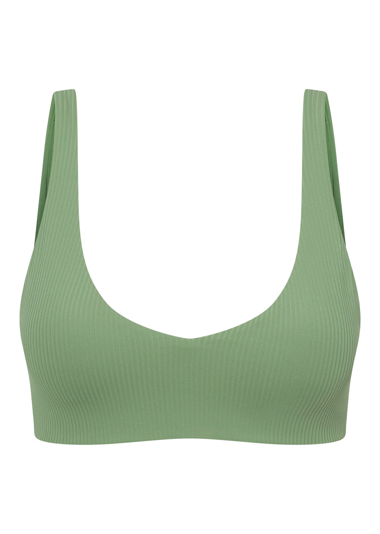 Lorna Jane Reform Rib Sports Bra - Green Goodness