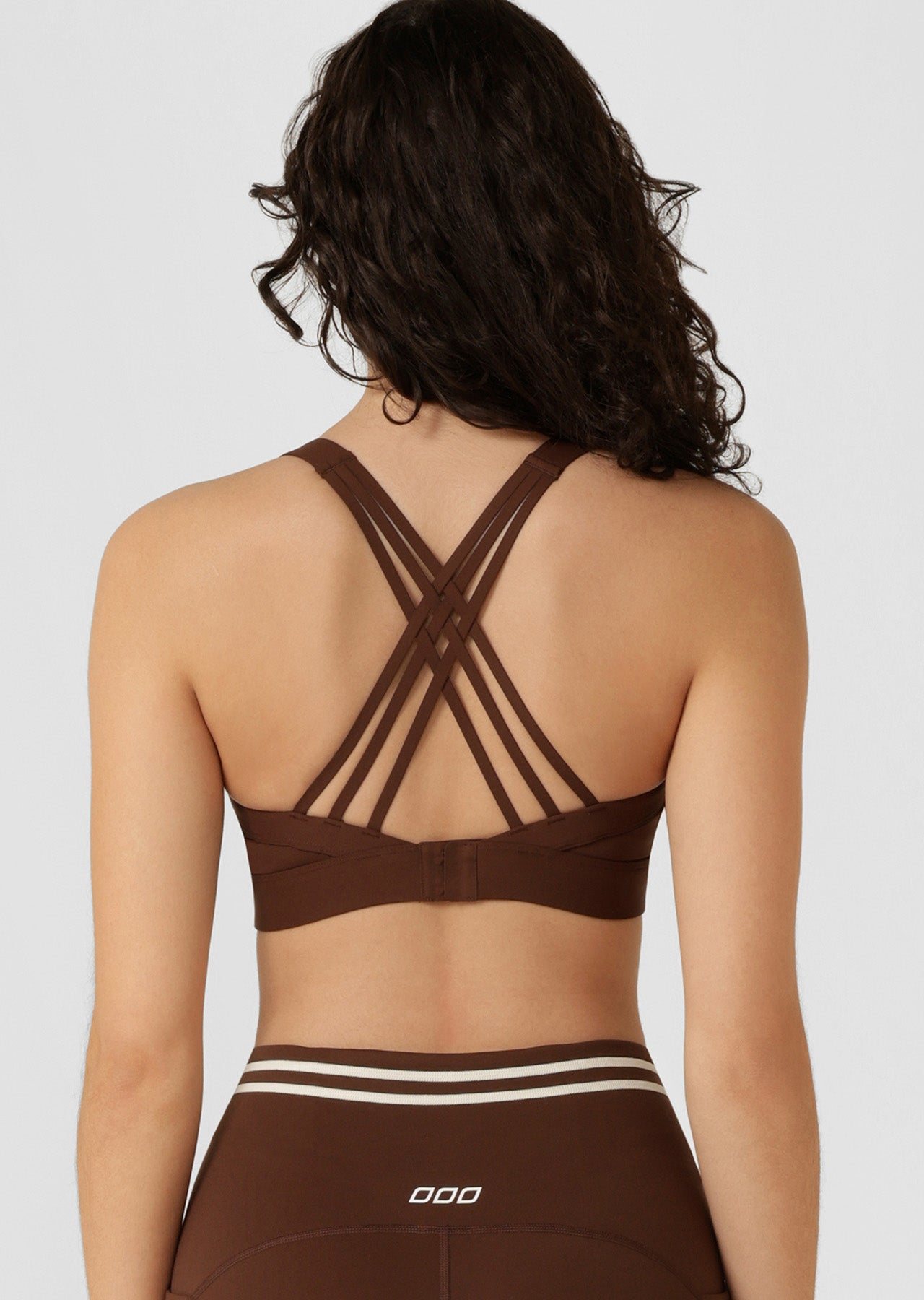 Lorna Jane Bring It All Pocket Sports Bra - Espresso