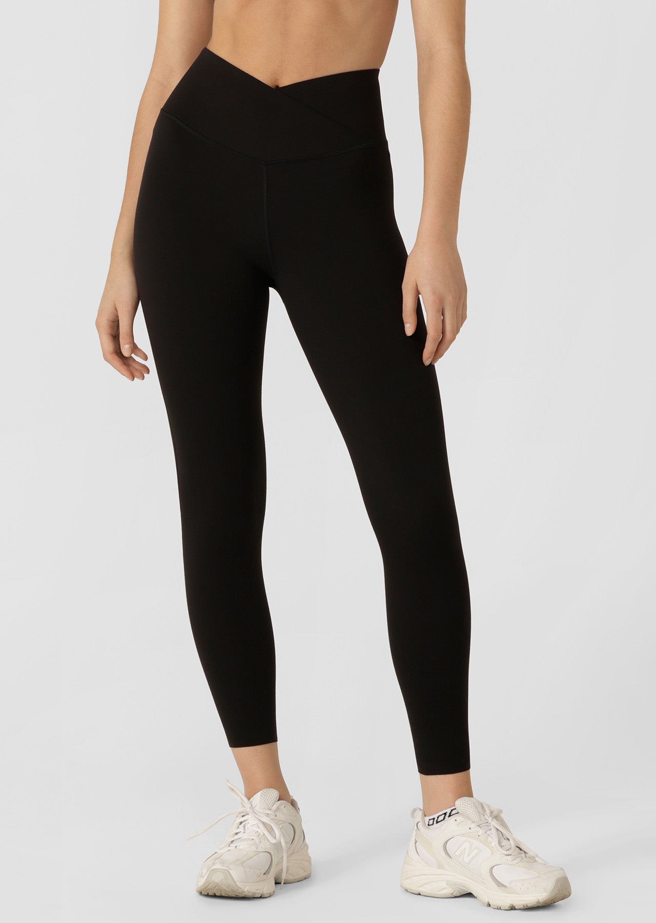 Lorna Jane Inspire Wrap Waist Ankle Biter Leggings - Black