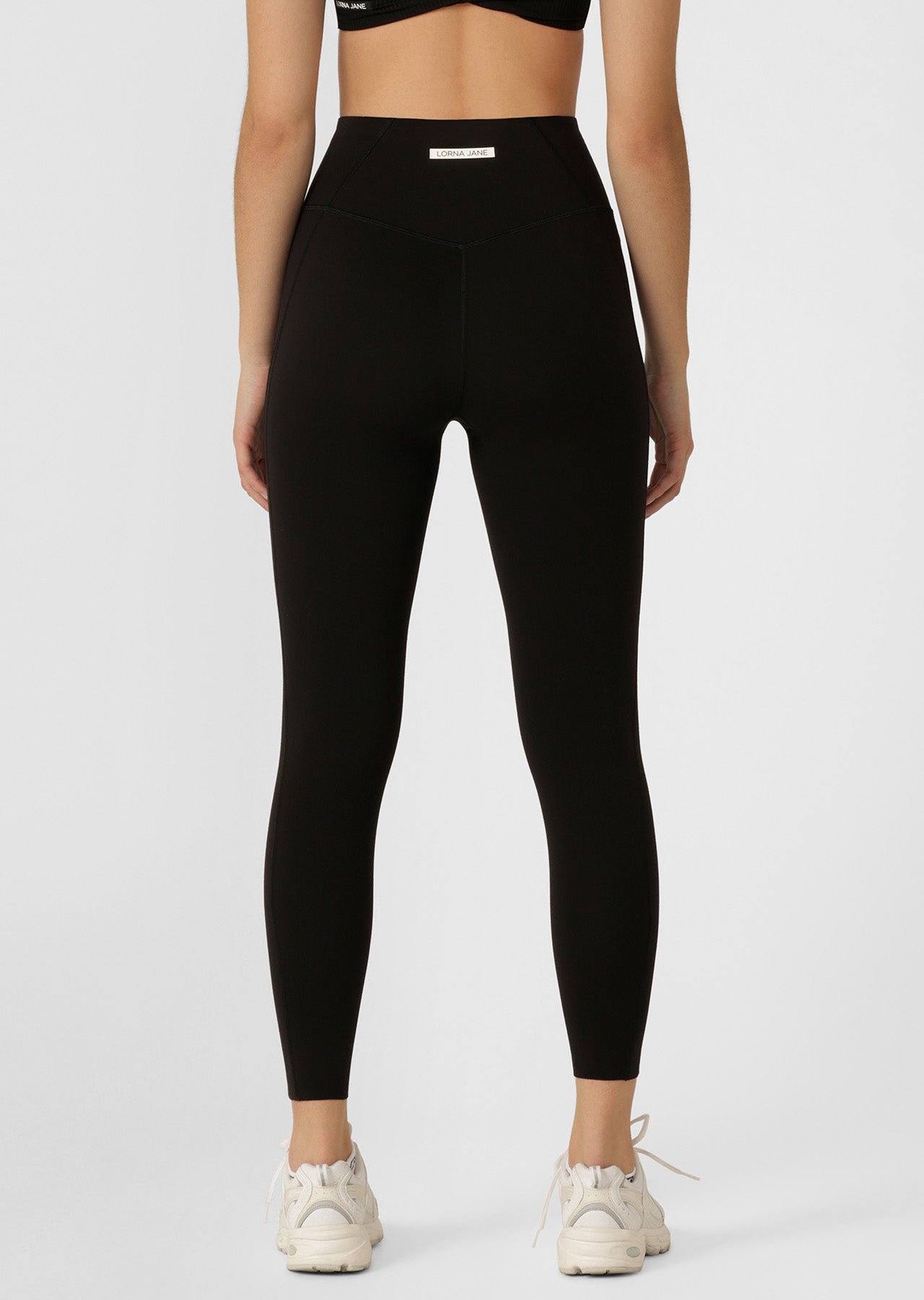 Lorna Jane Inspire Wrap Waist Ankle Biter Leggings - Black