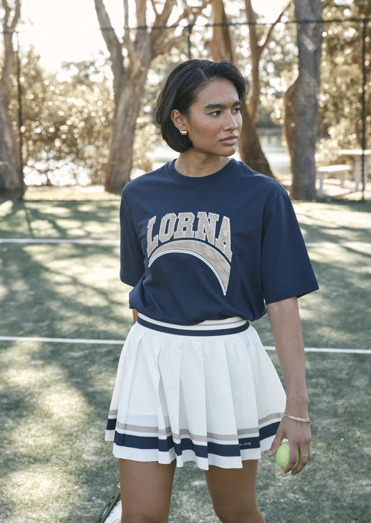 Lorna Jane Lorna Cheer Relaxed T-Shirt - French Navy