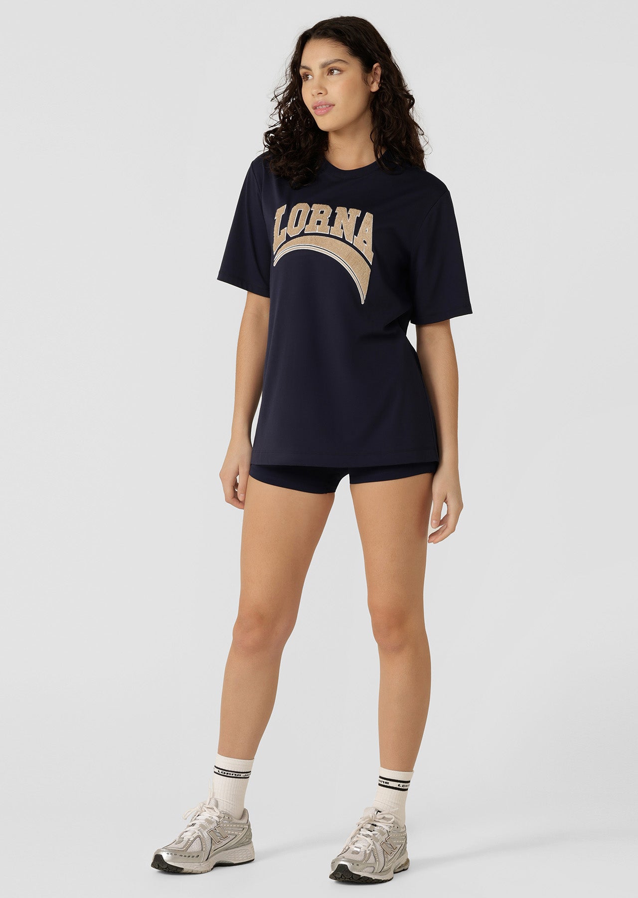 Lorna Jane Lorna Cheer Relaxed T-Shirt - French Navy