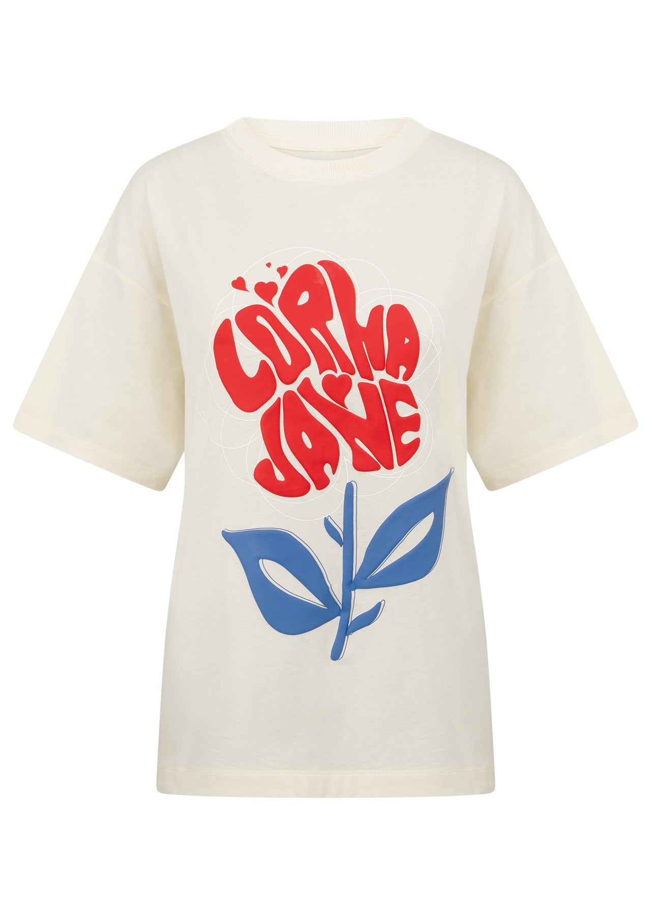 Lorna Jane Motif Print T-Shirt - Cream