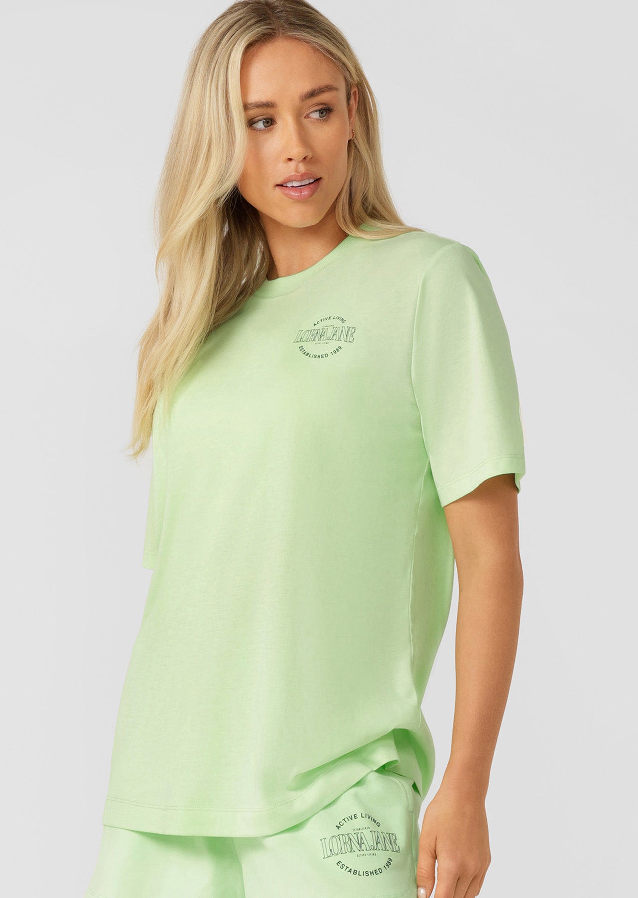 Lorna Jane Lorna Jane Weekender Relaxed T-Shirt - Ice Green