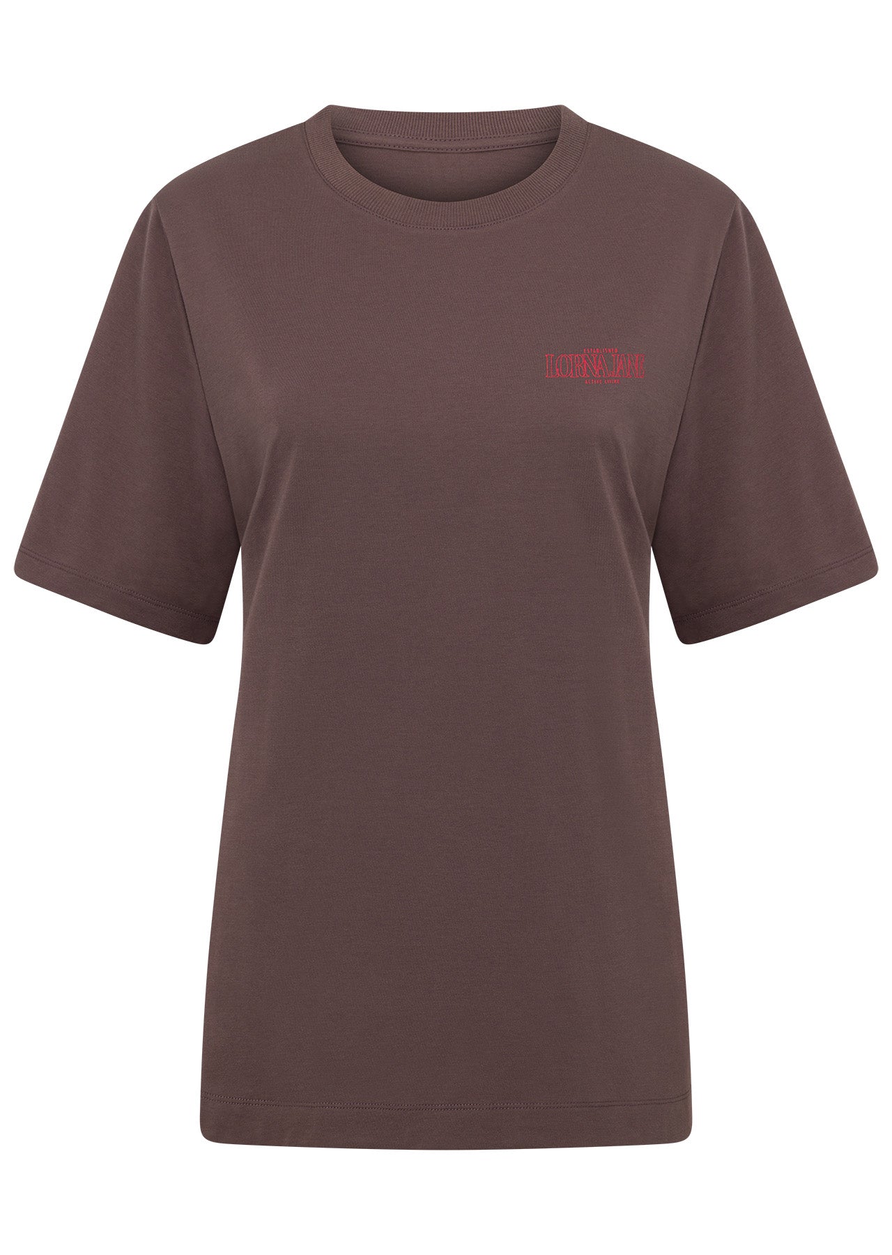 Lorna Jane Iconic Weekender Relaxed T-Shirt - Stone