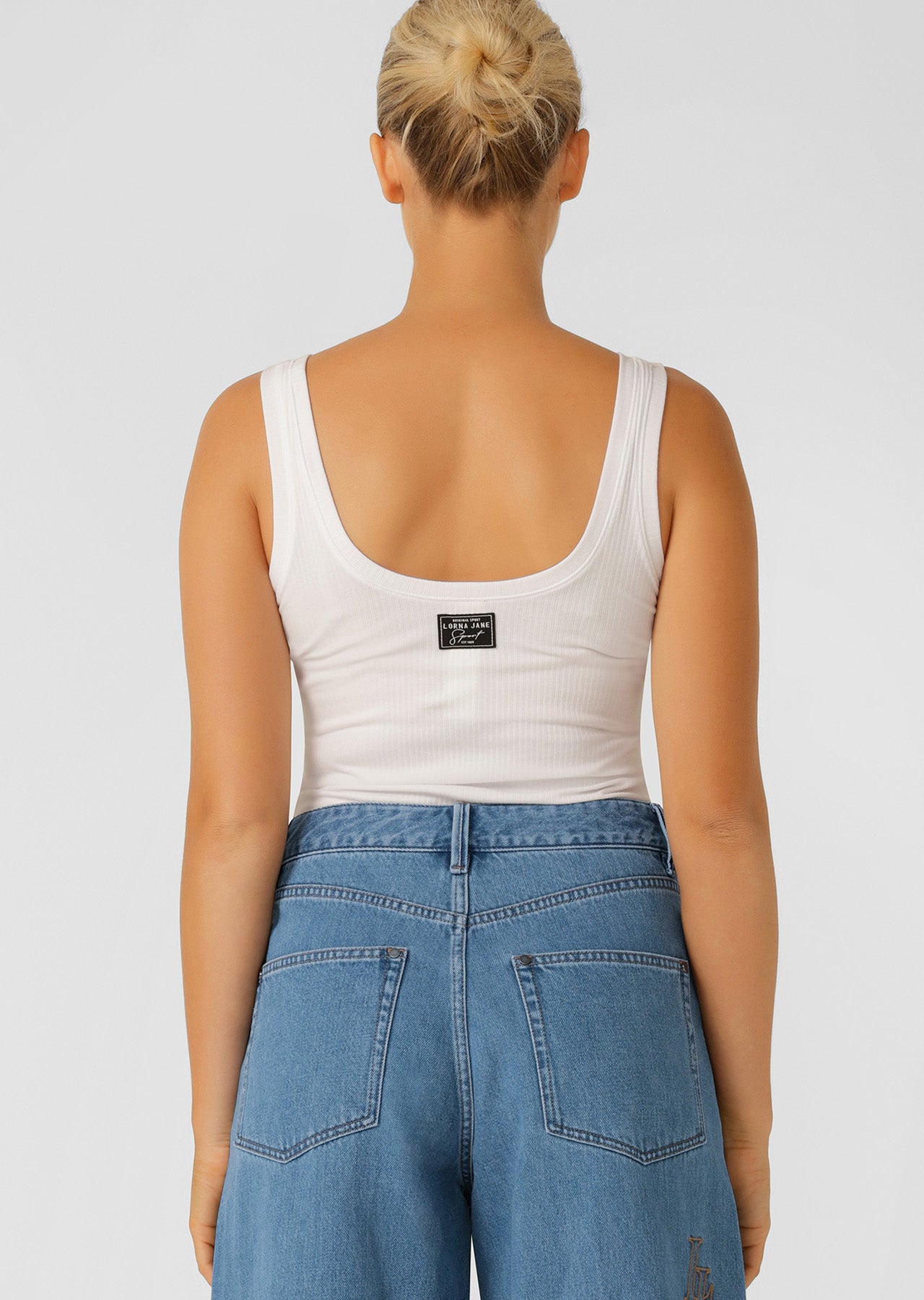 Lorna Jane Whisper Rib Tank - White