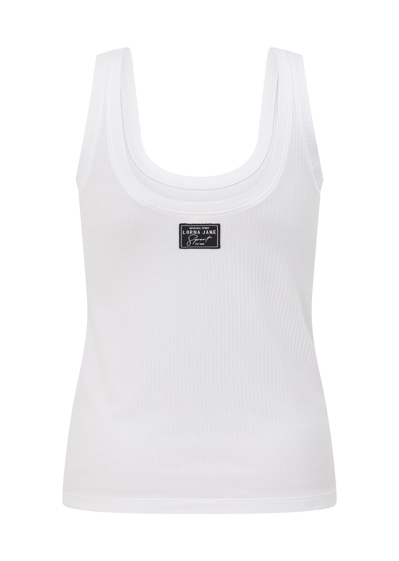 Lorna Jane Whisper Rib Tank - White