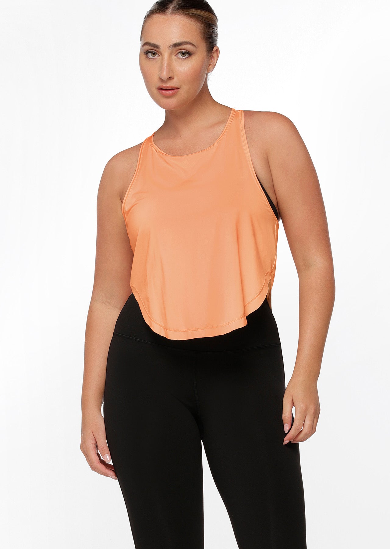 Lorna Jane Core Active Cropped Tank - Tango