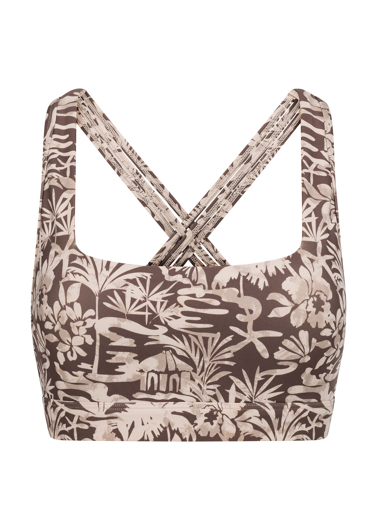 Lorna Jane Dusty Palm Sports Bra - Dusty Palm Print