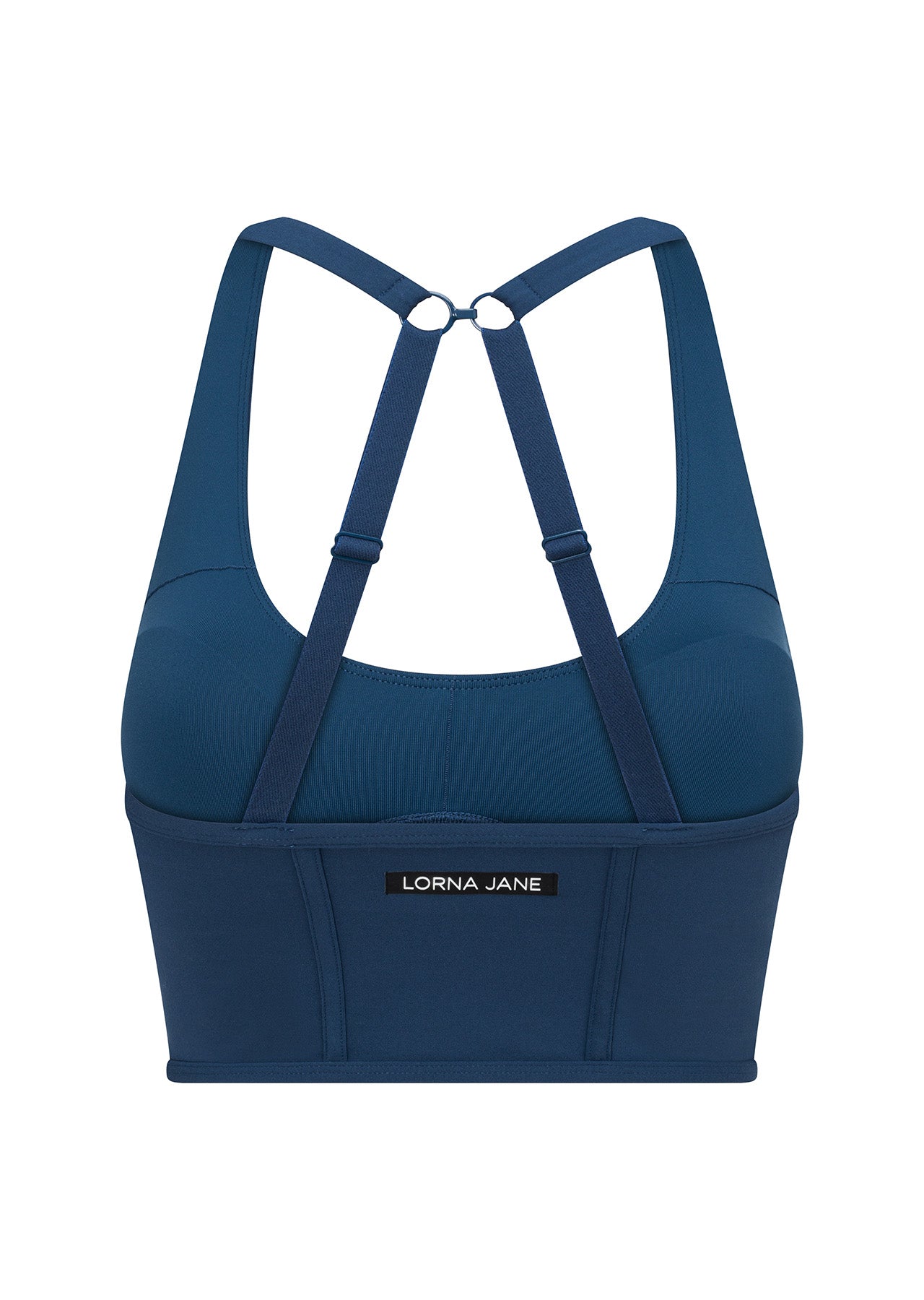 Lorna Jane Mesh Longline Bra - Pale Indigo