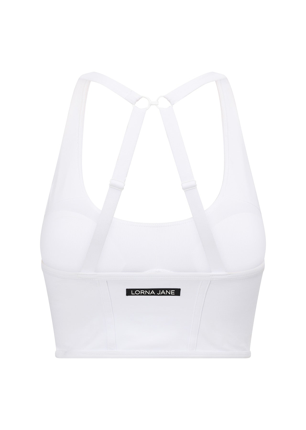 Lorna Jane Mesh Longline Bra - White
