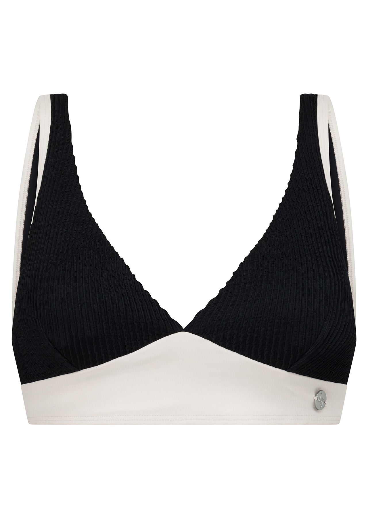 Lorna Jane Relaxation Crimped Swim Bra - Black