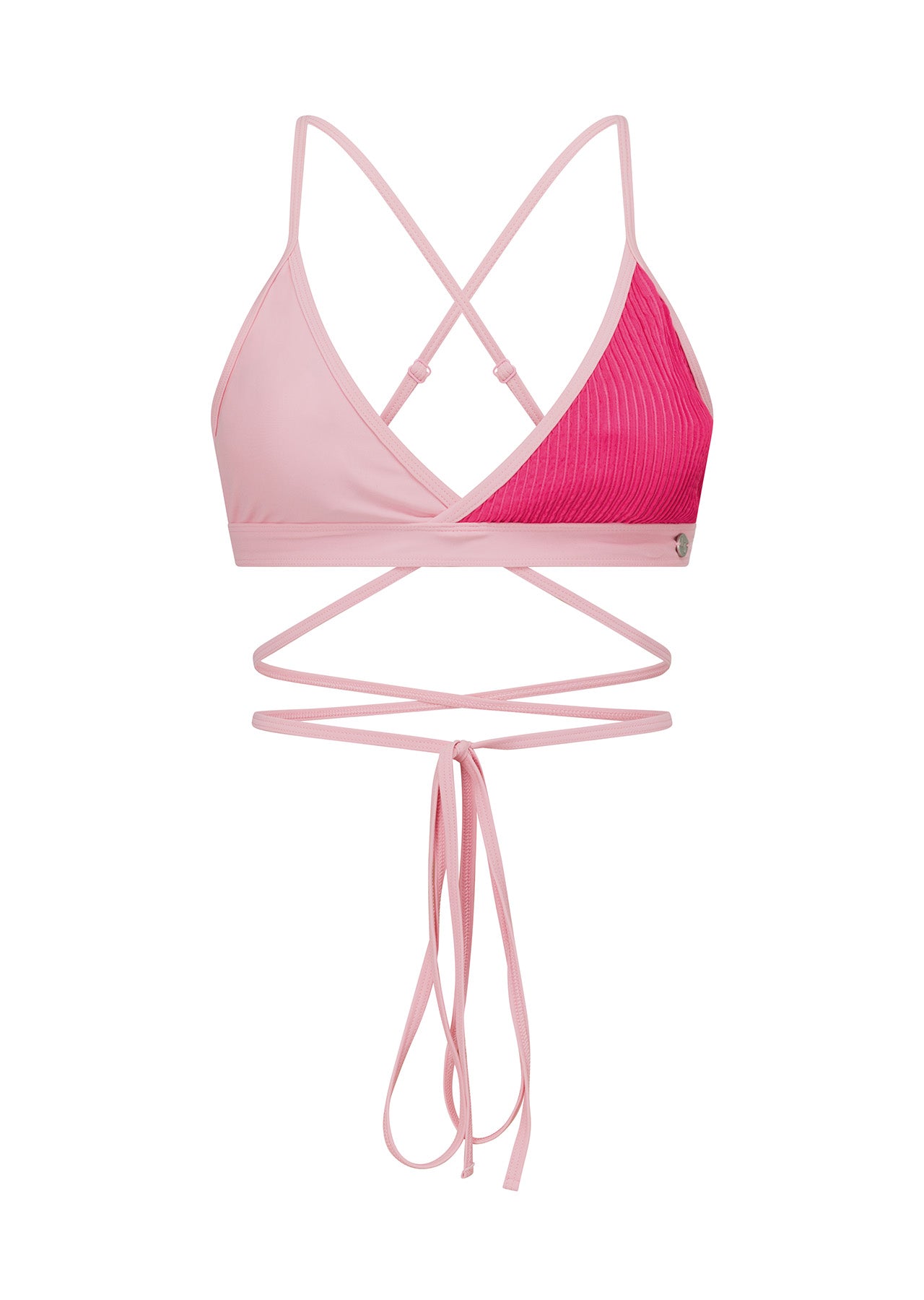 Lorna Jane Cali Contrast Swim Bra - Hot Fuchsia