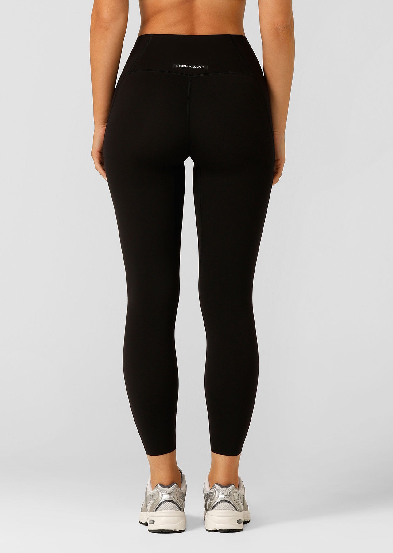 Lorna Jane Sculpt And Support No Ride Ankle Biter Leggings - Black