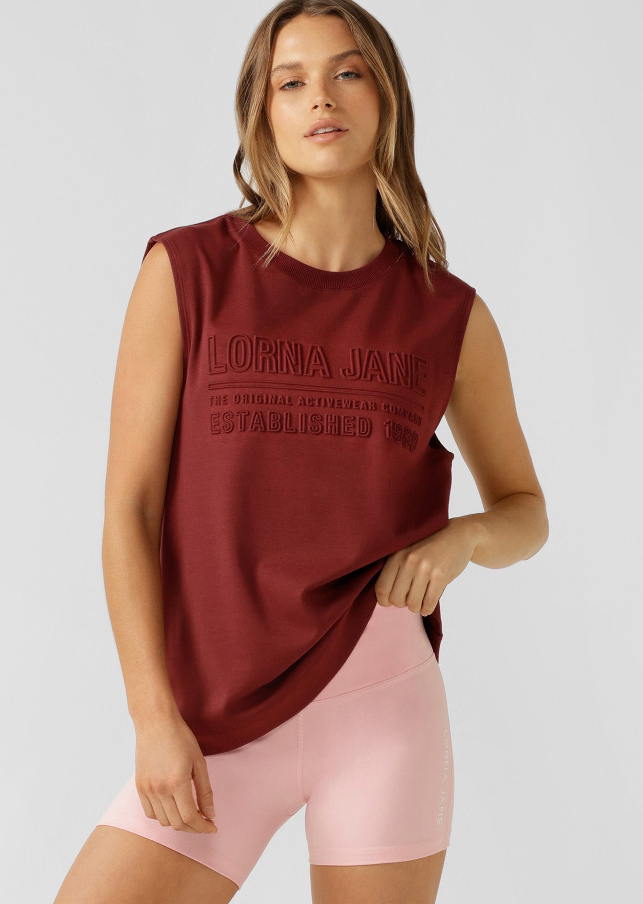 Lorna Jane Essential Muscle Tank - Sepia