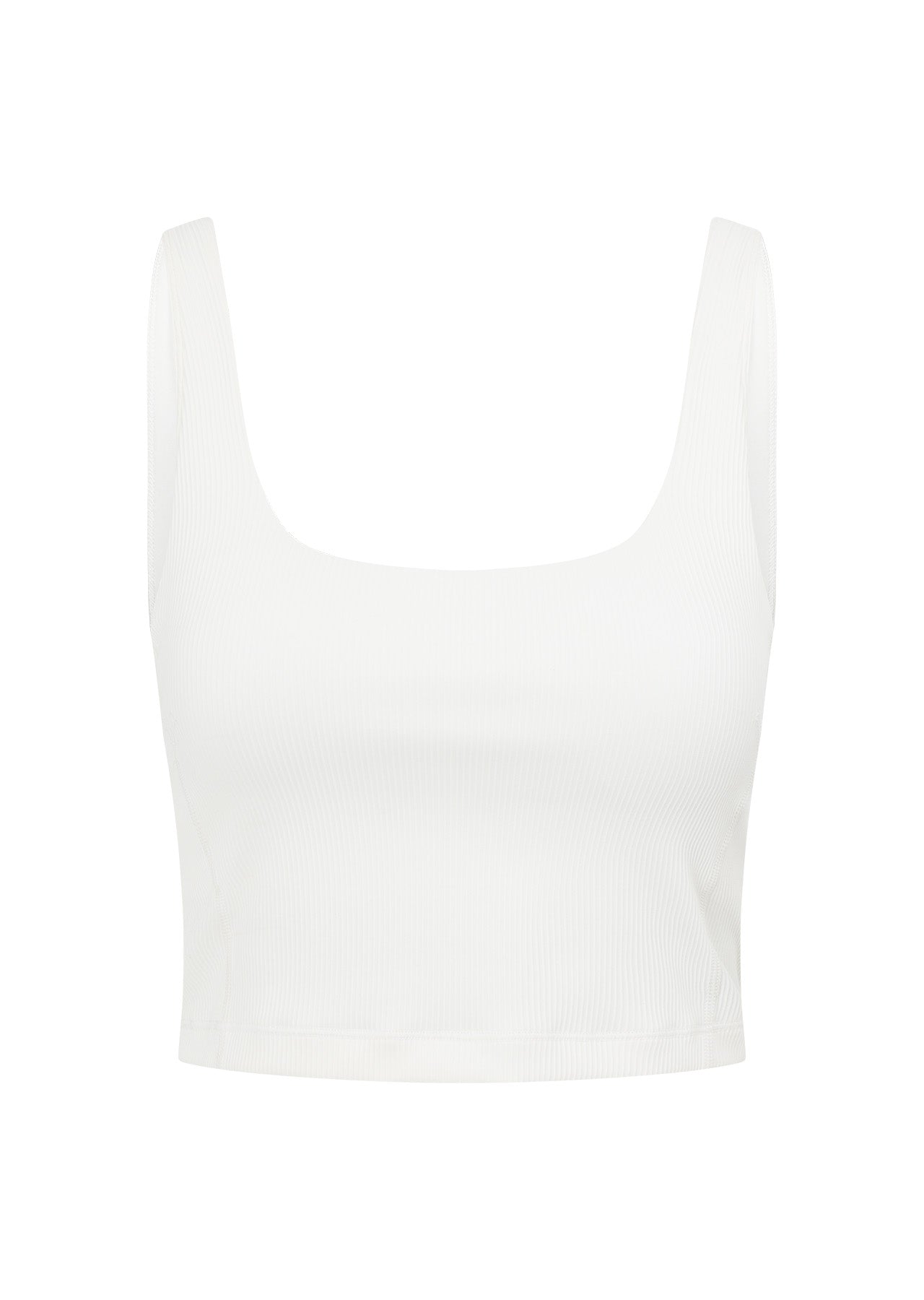 Lorna Jane Elevate Ribbed Tank Bra Combo - Porcelain