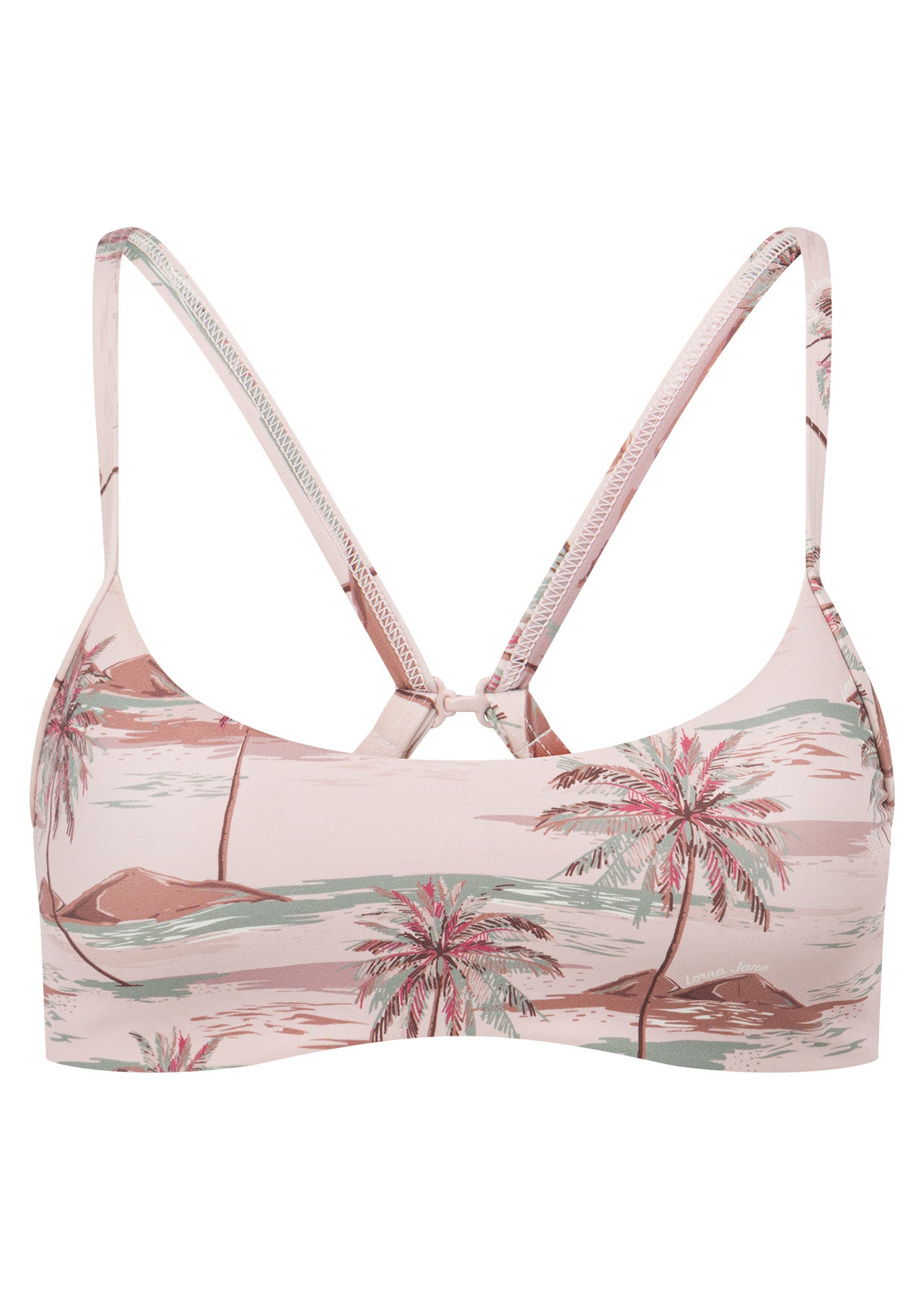 Lorna Jane Paradise Palm Swim Sport Bralette - Paradise Palm Print