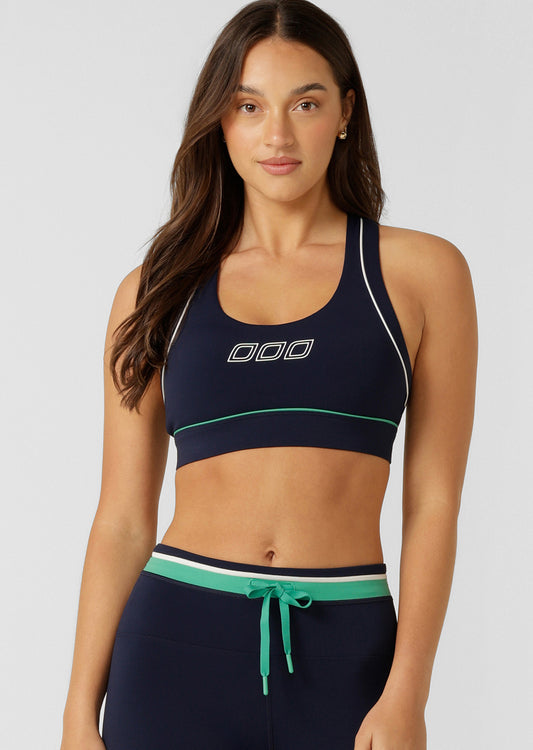 Lorna Jane Relay High Support Sports Bra - French Navy