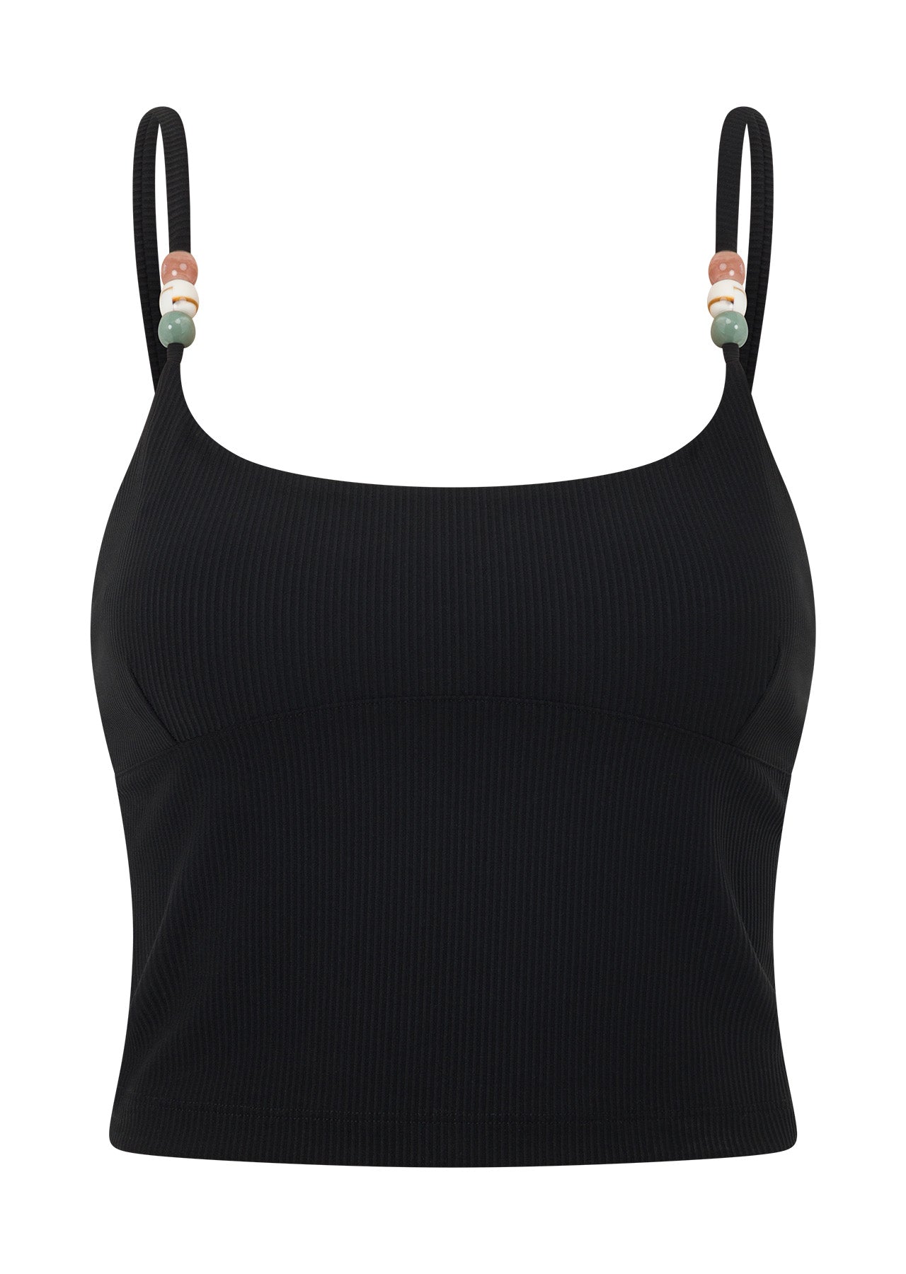 Lorna Jane Elemental Rib Tank Bra Combo - Black