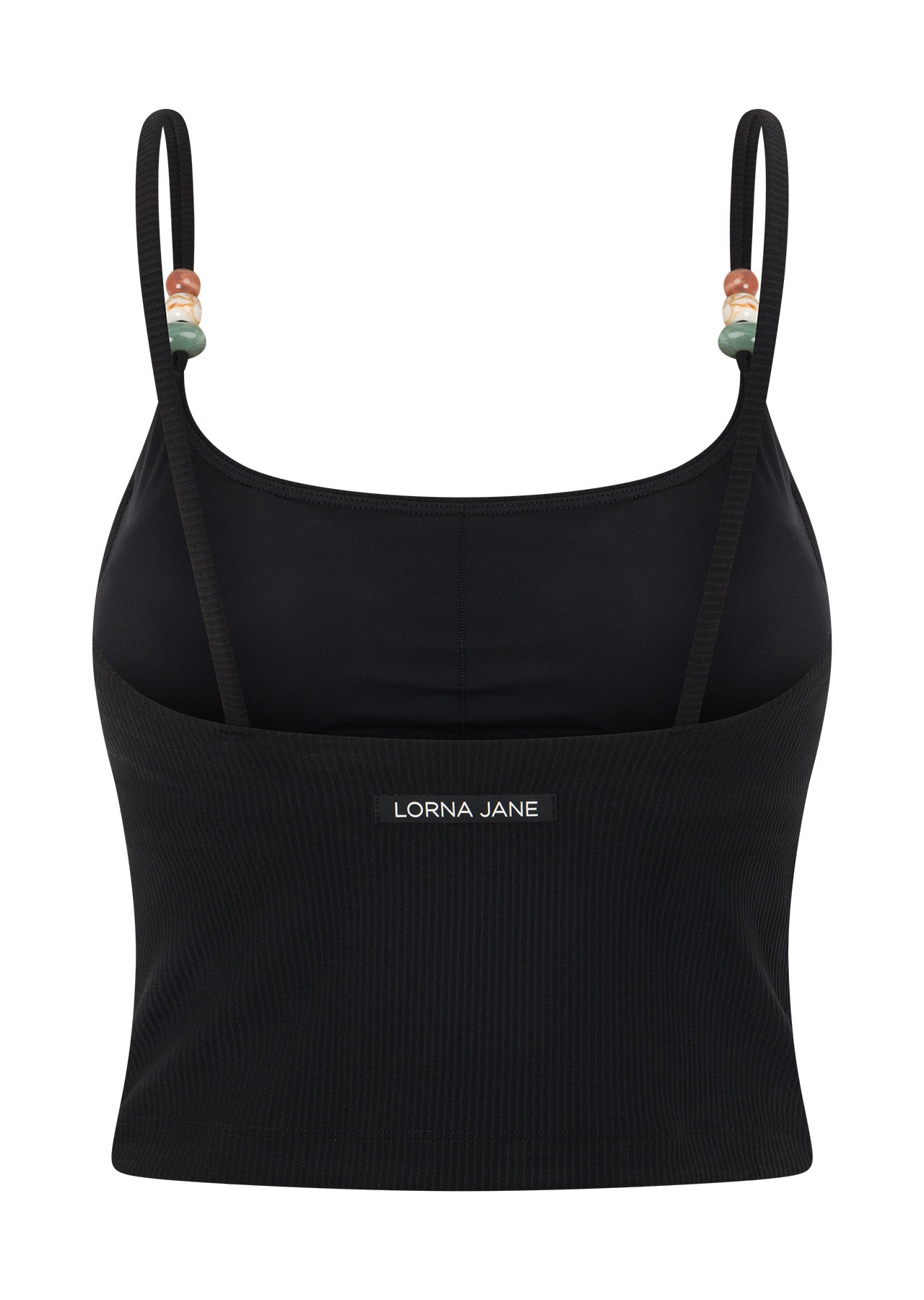 Lorna Jane Elemental Rib Tank Bra Combo - Black