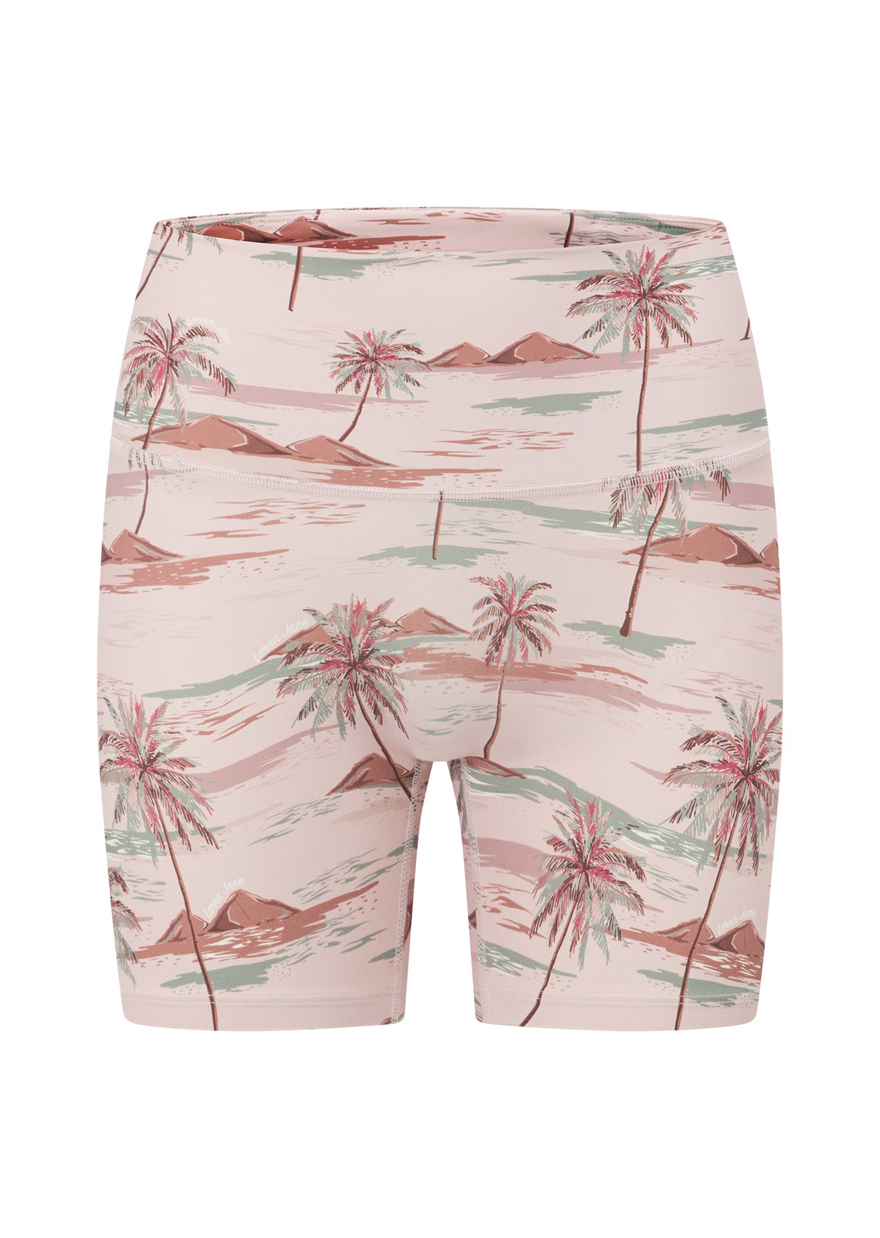 Lorna Jane Paradise Palm 12cm Bike Shorts - Paradise Palm Print
