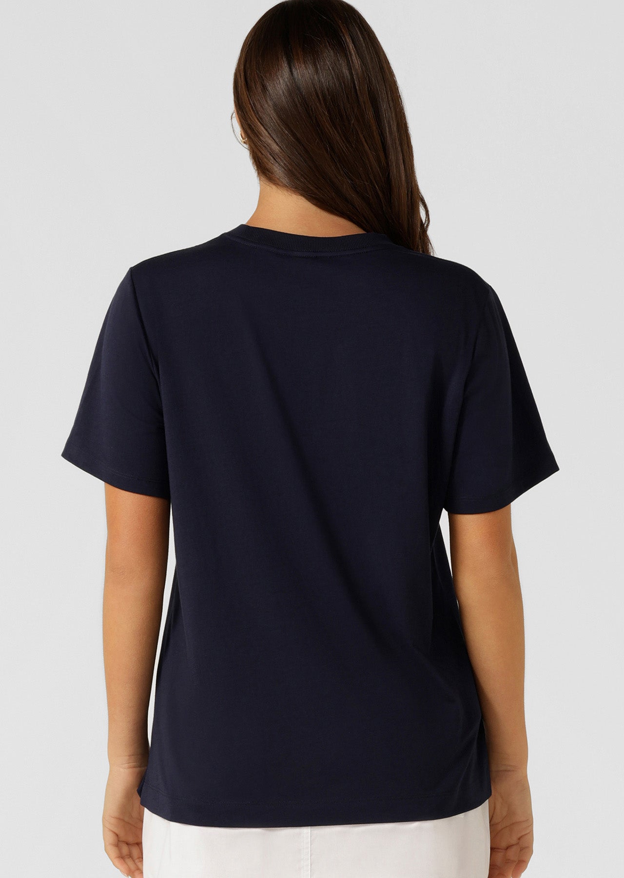 Lorna Jane Iconic Heritage Relaxed T-Shirt - French Navy