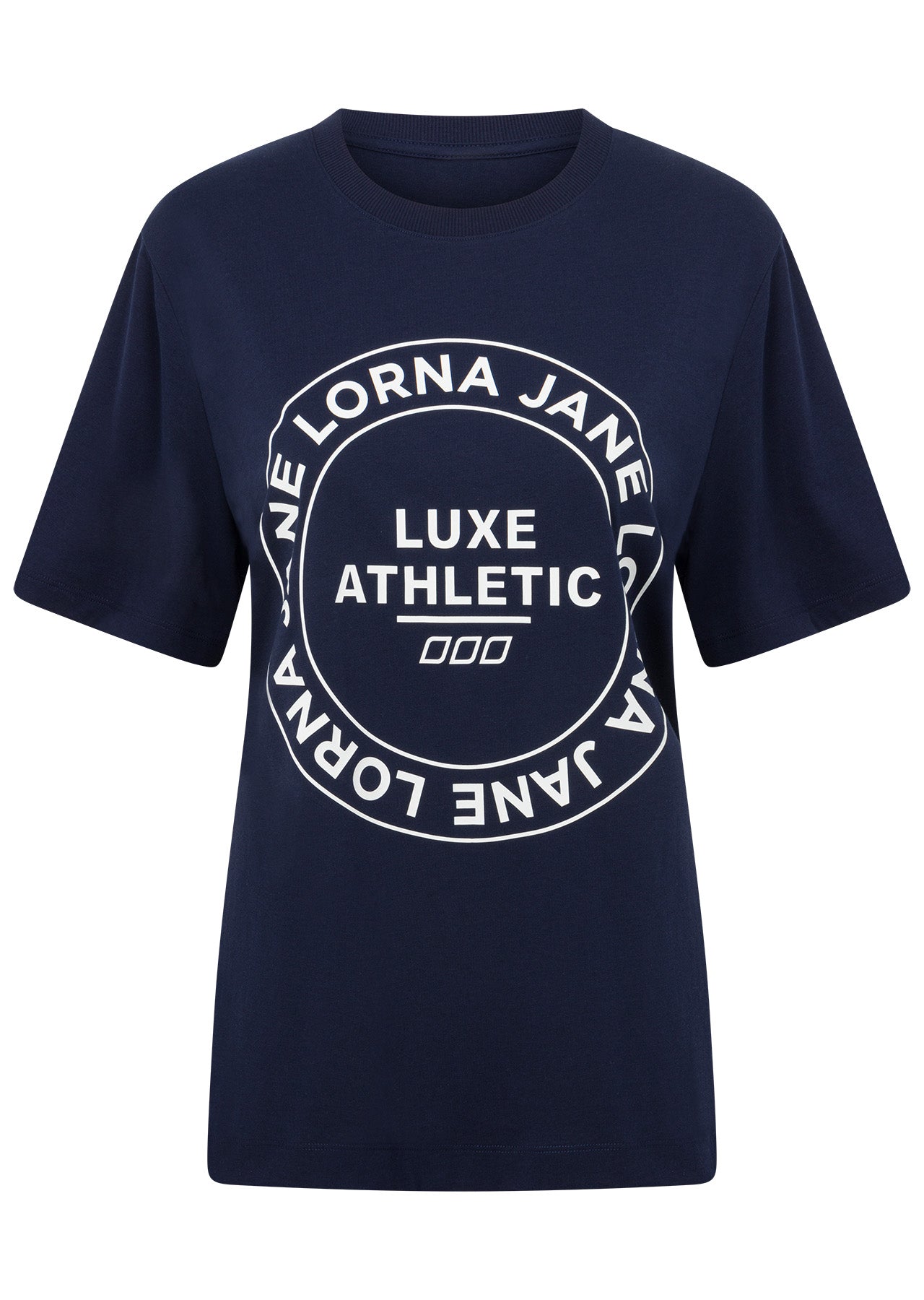Lorna Jane Iconic Heritage Relaxed T-Shirt - French Navy