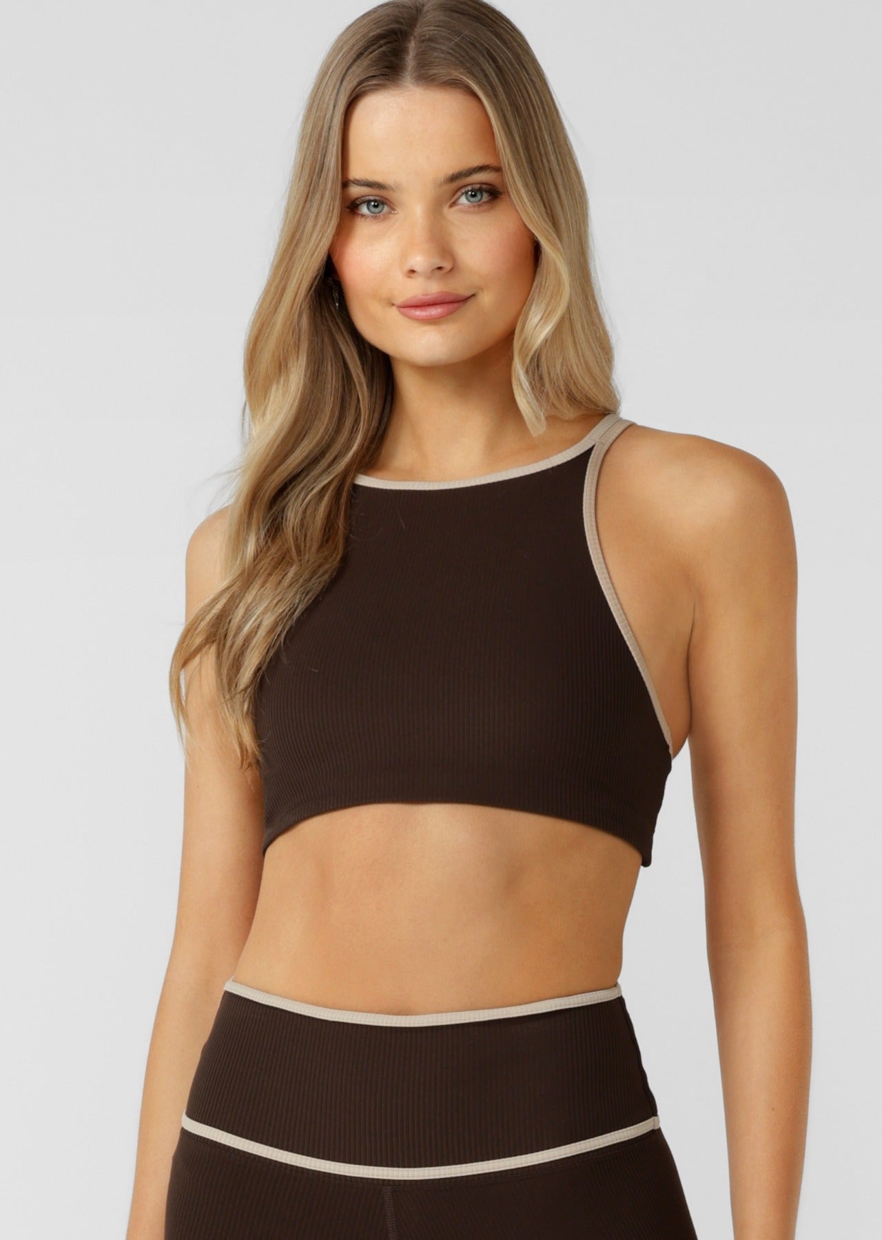 Lorna Jane Sun Seeker Rib Sports Bra - Volcano