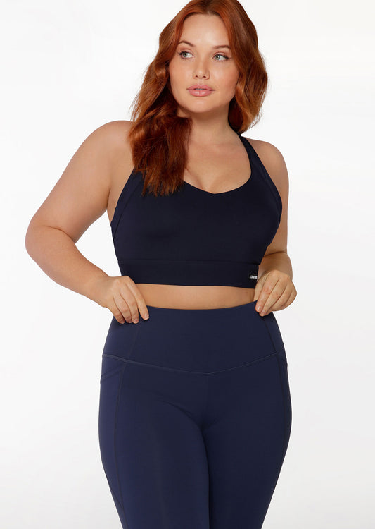 Lorna Jane Go The Distance Sports Bra - French Navy
