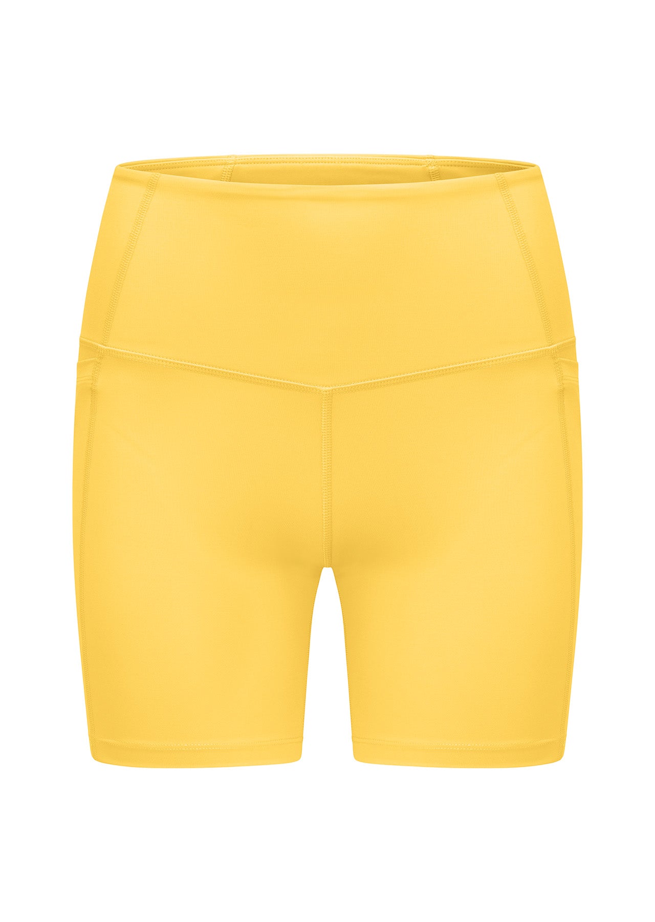 Lorna Jane Distance Stomach Support Phone Bike Shorts - Dandelion