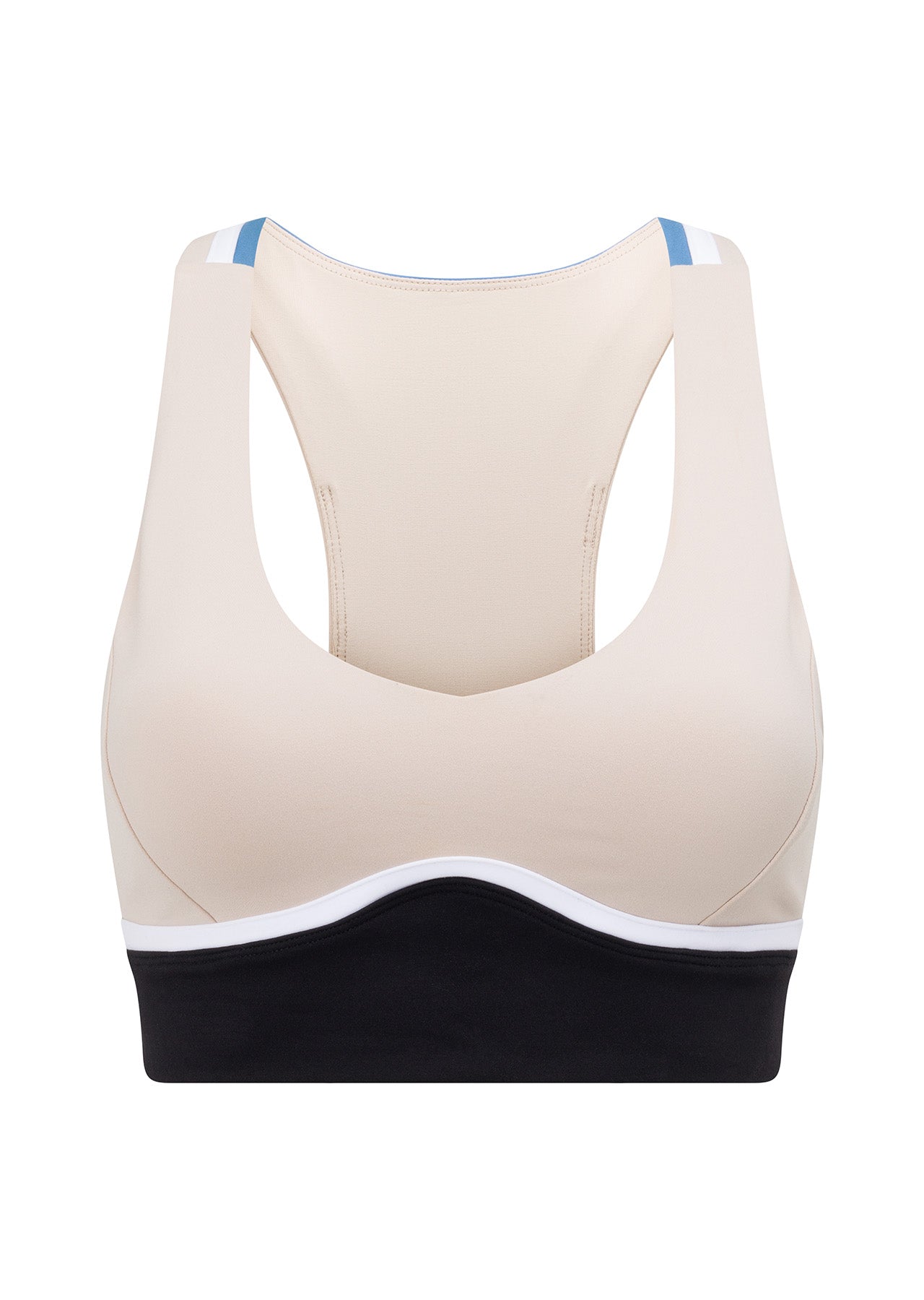 Lorna Jane HIIT Racer Sports Bra - Off White