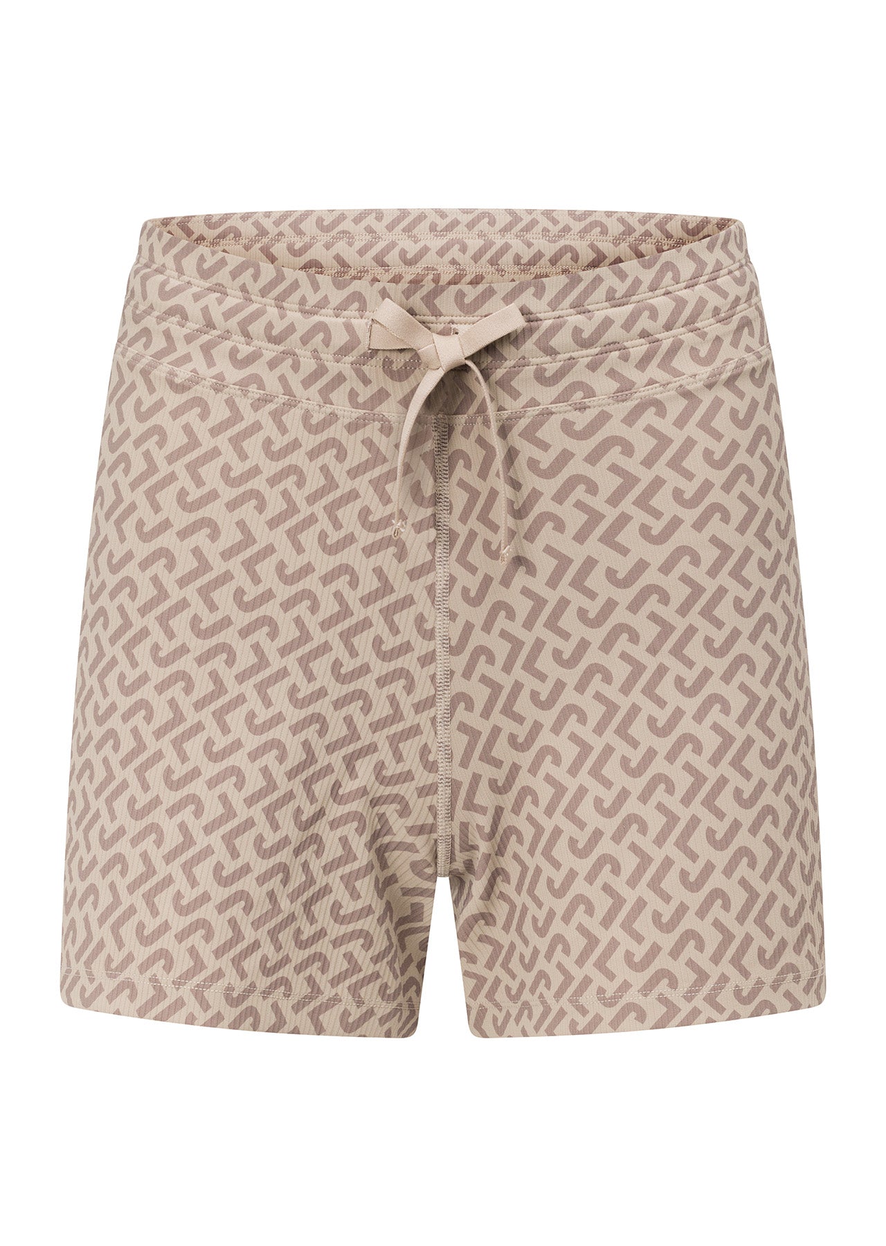 Lorna Jane Monogrammatic Rib Kick Shorts - Monogrammatic Print