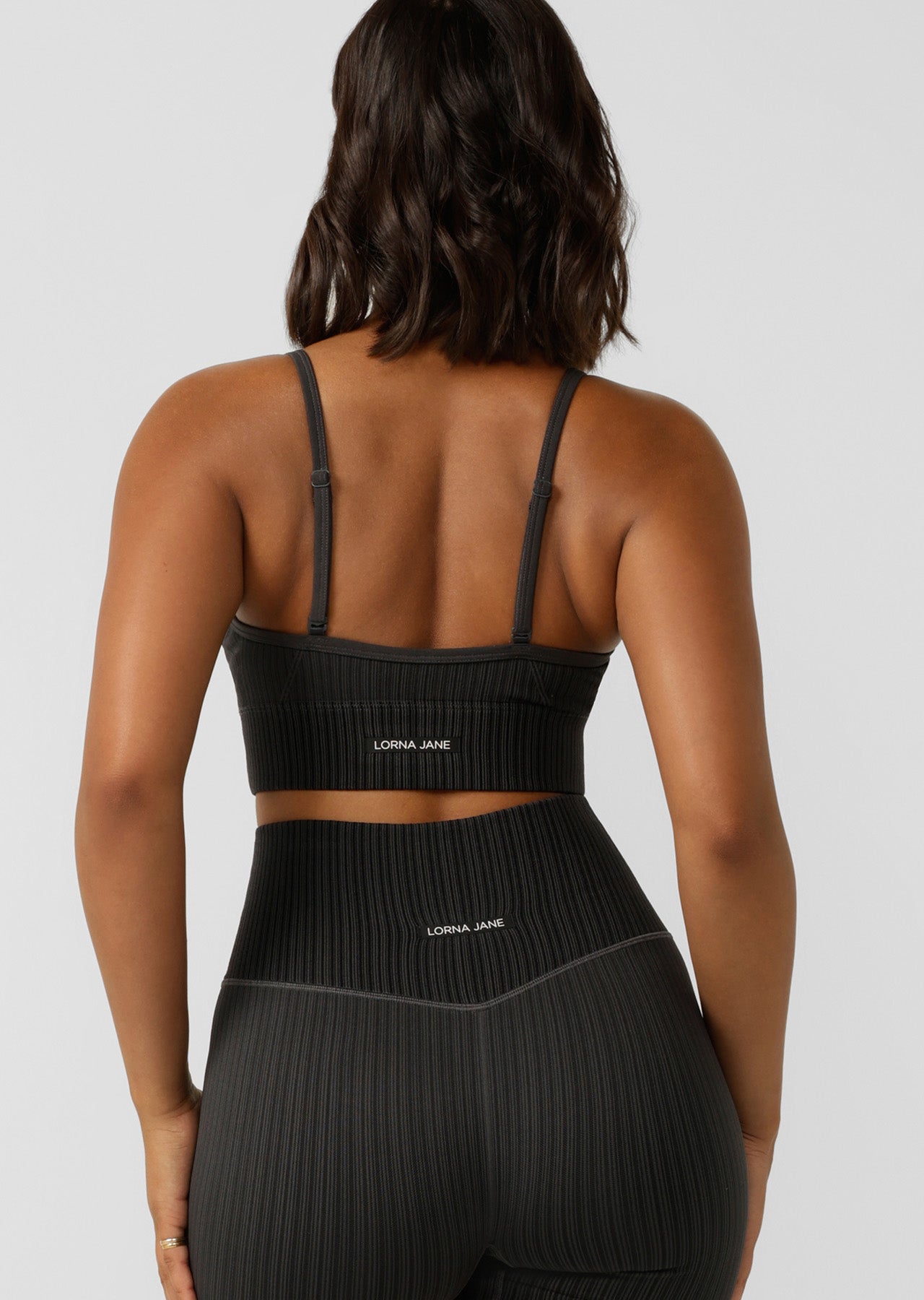 Lorna Jane Seamless Swim Longline Sports Bra - Black