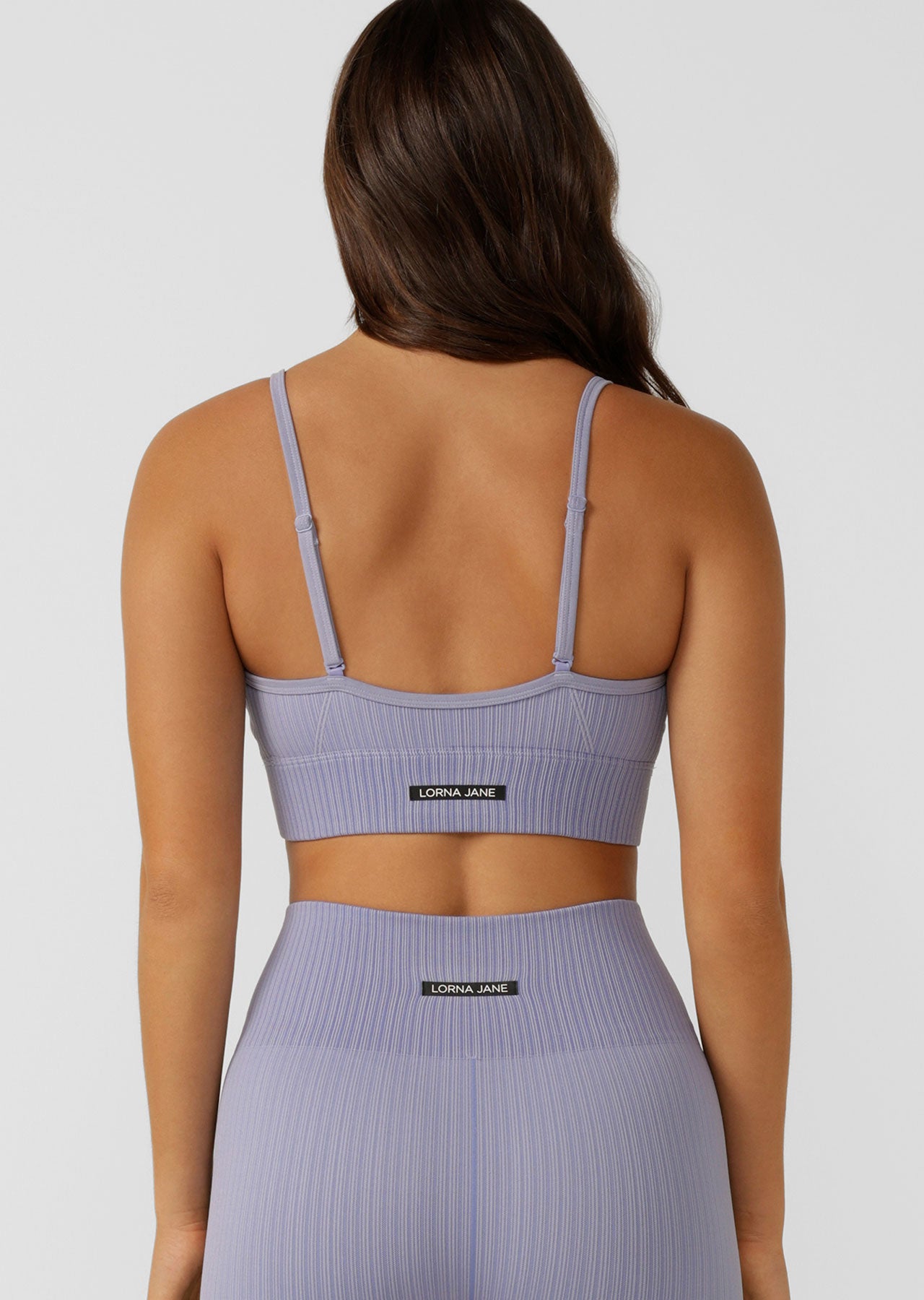 Lorna Jane Seamless Swim Longline Sports Bra - Lavender