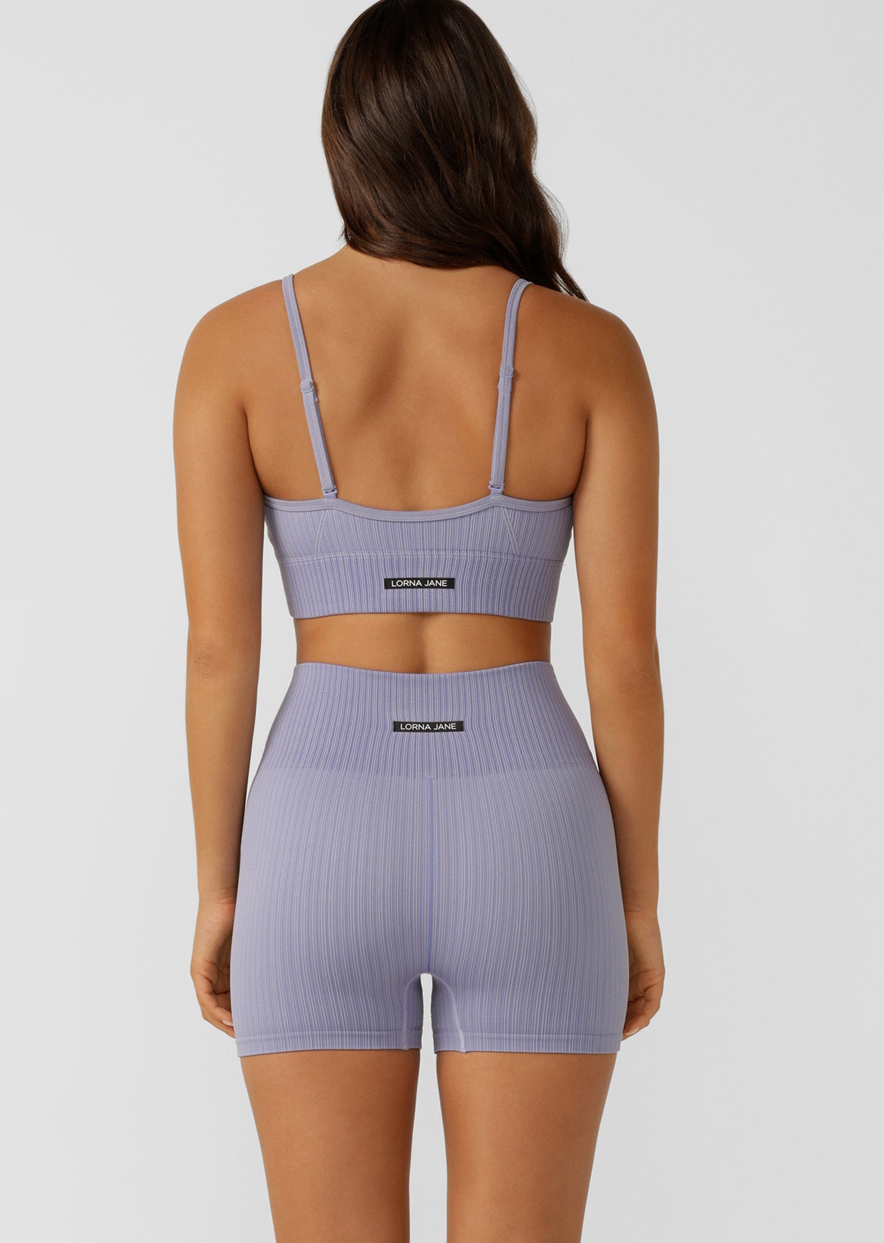 Lorna Jane Seamless Swim Cheeky 9cm Bike Shorts - Lavender