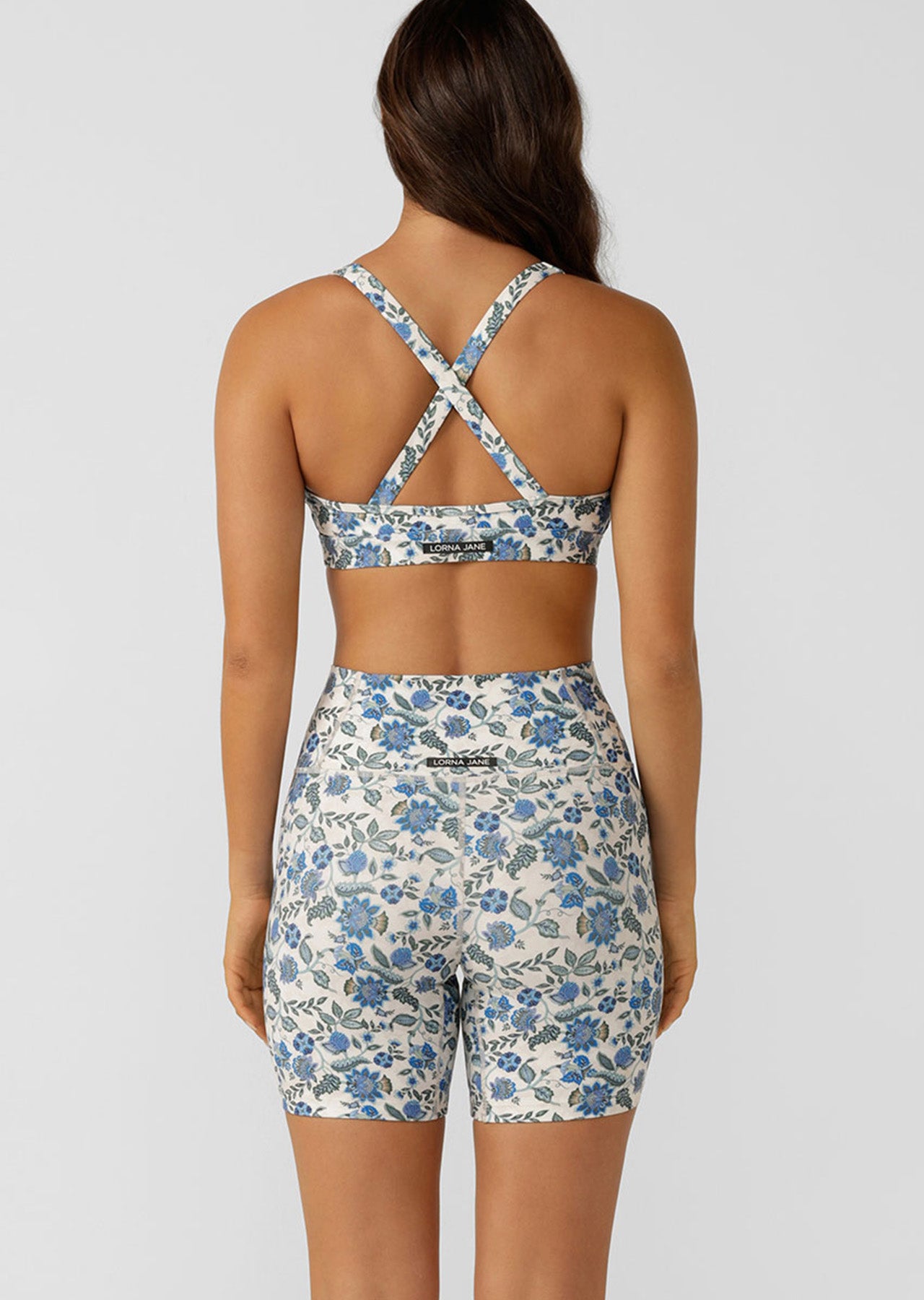 Lorna Jane Happy Hour Bike Shorts - Native Garden Floral Print