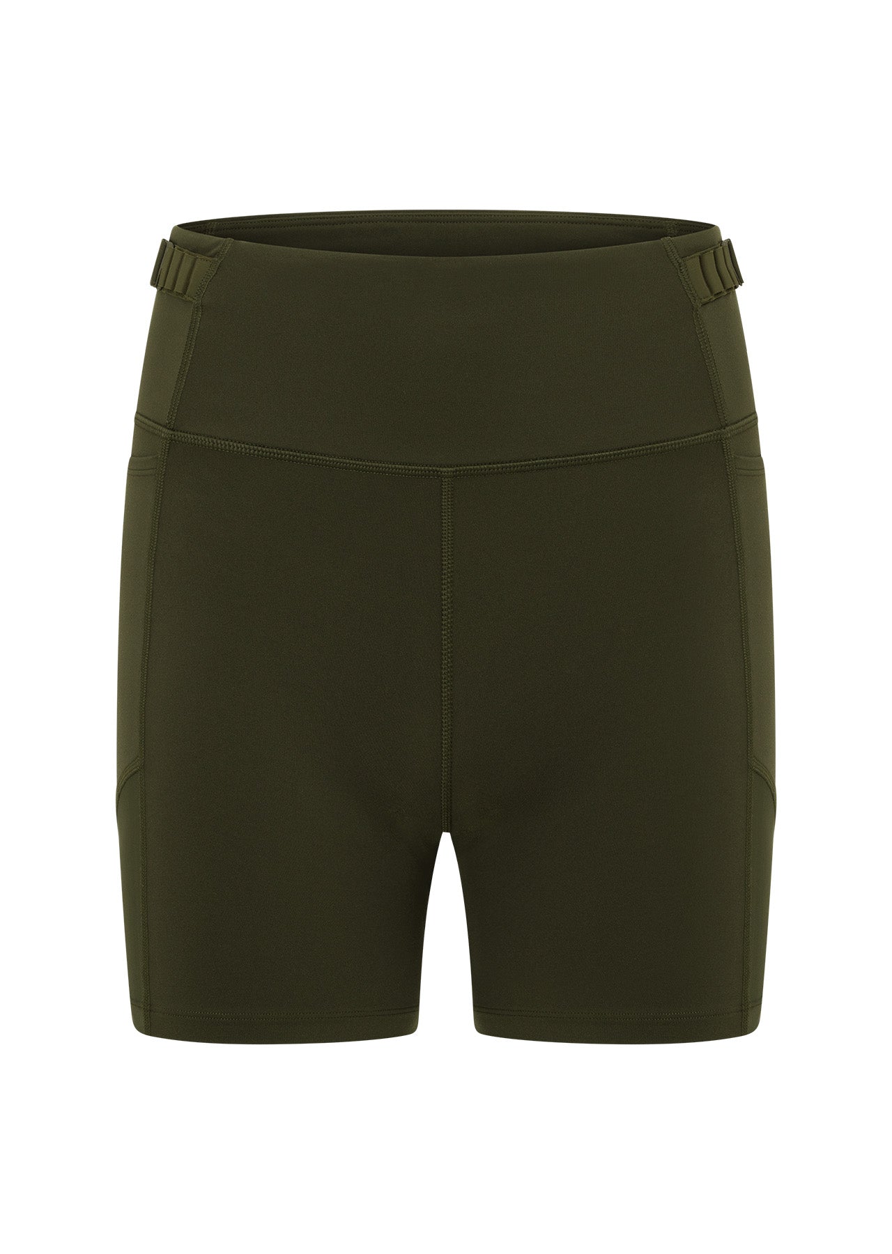 Lorna Jane Cinch And Support Phone Pocket Bike Shorts - Luxury Green