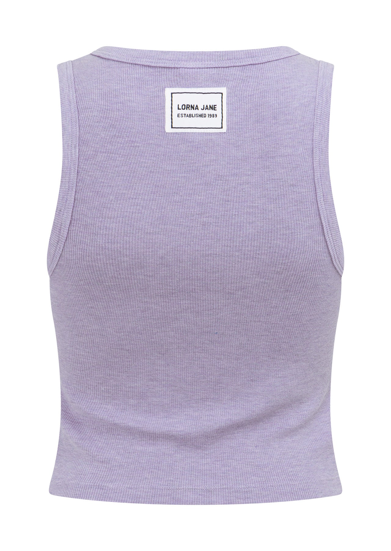 Lorna Jane Modal Luxe Lounge Rib Tank - Lavender Marl