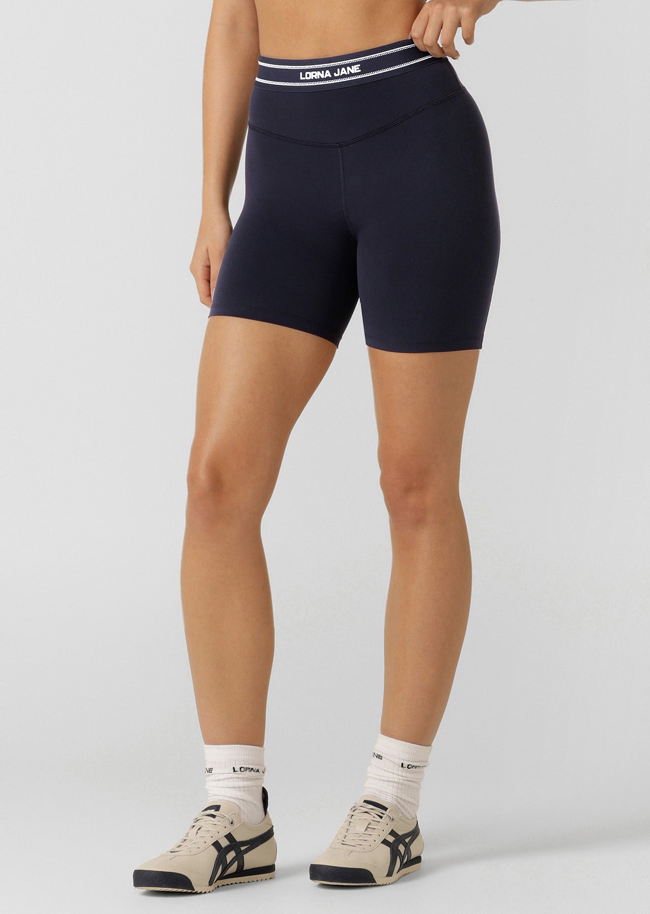 Lorna Jane Redefined 12cm Bike Shorts - Midnight Blue