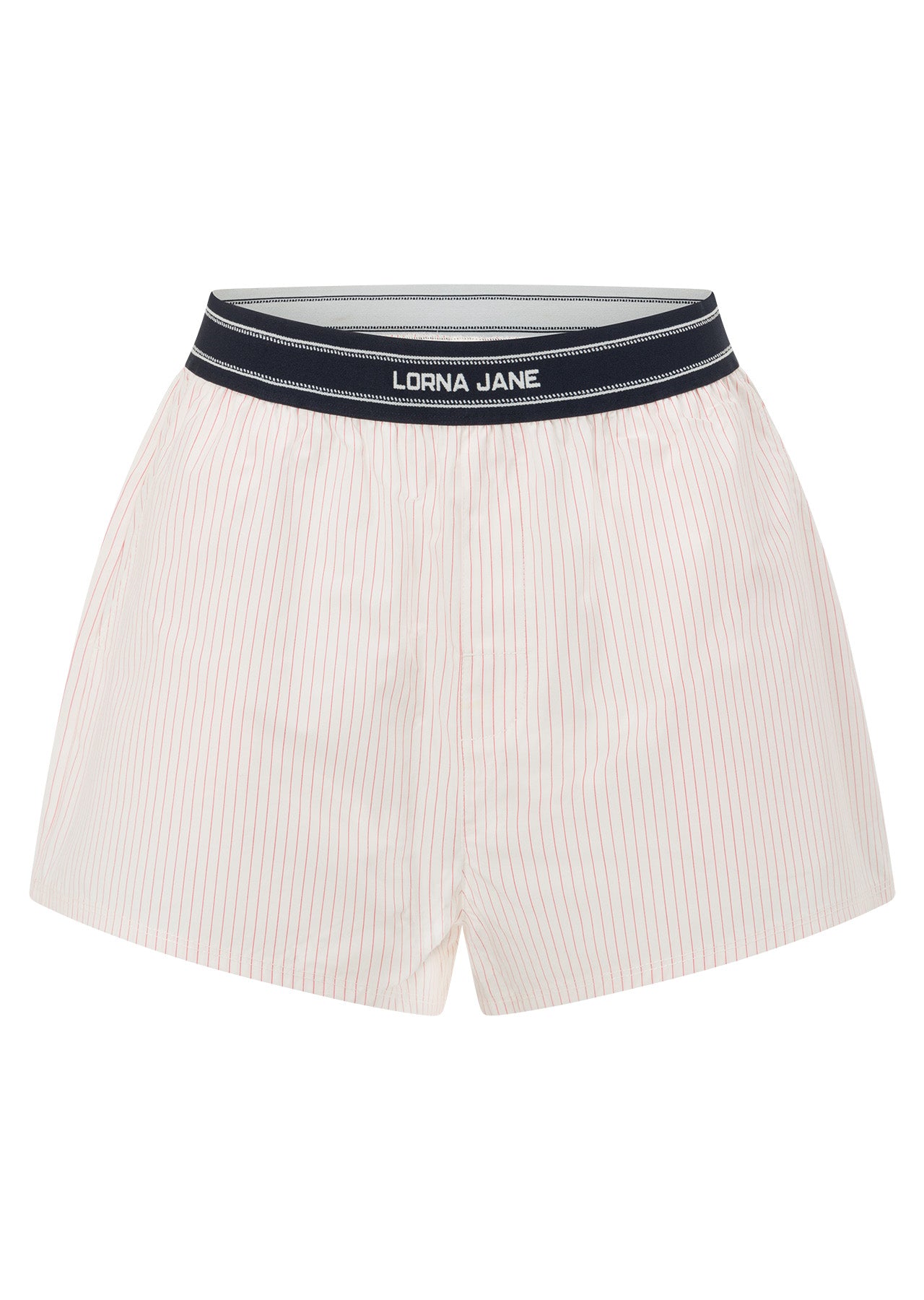 Lorna Jane Effortless Boxer Shorts - Red Stripe