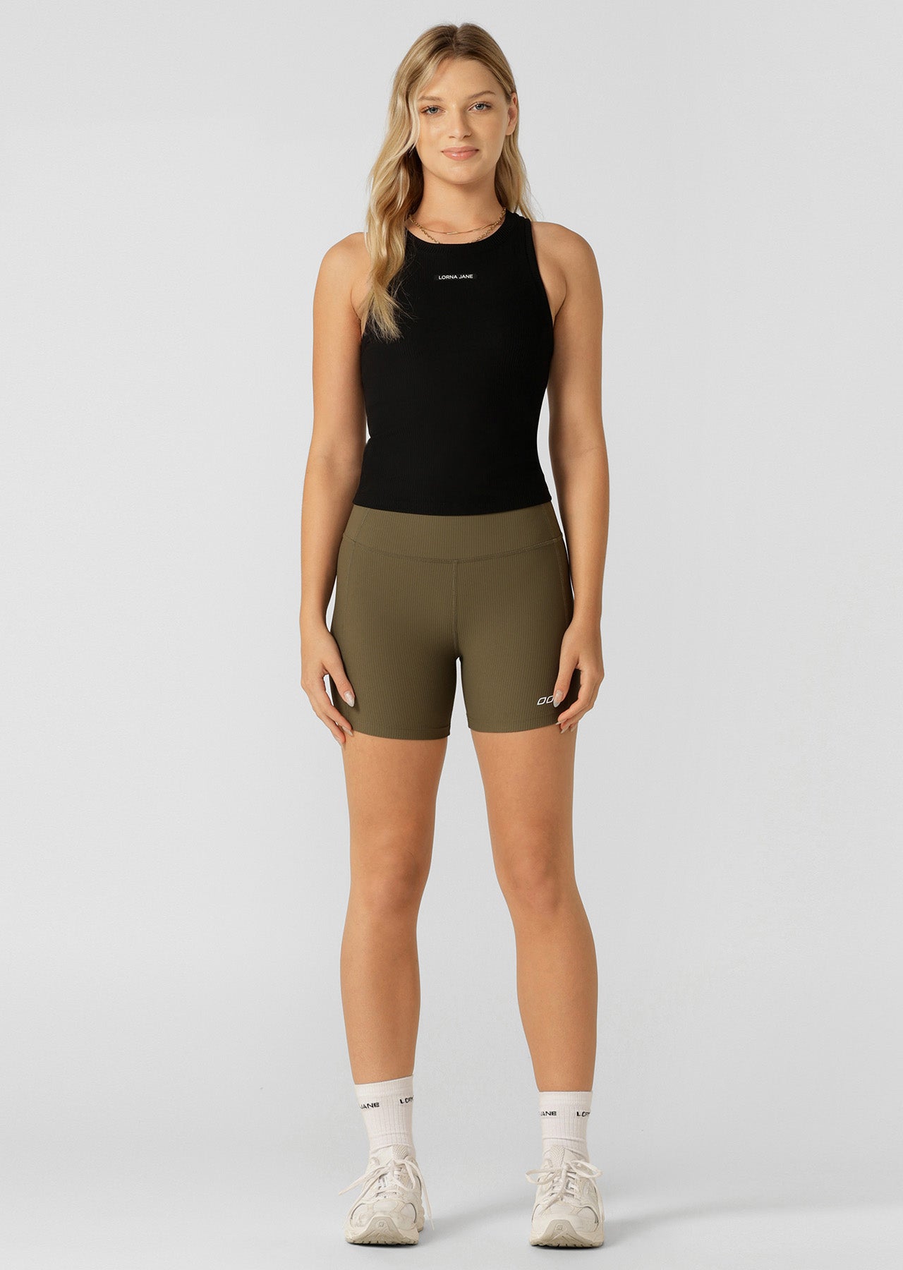 Lorna Jane Dynamic Active Rib Tank - Black