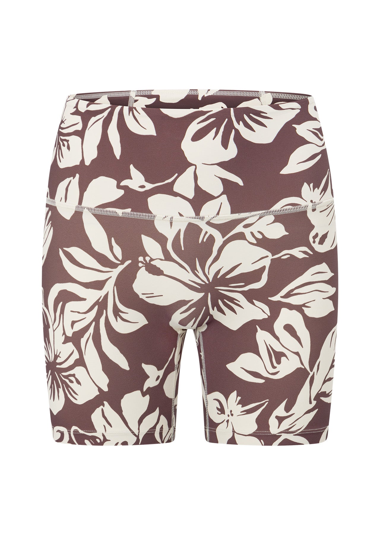 Lorna Jane Hibiscus Hi-Fold No Ride Bike Shorts - Hibiscus Print