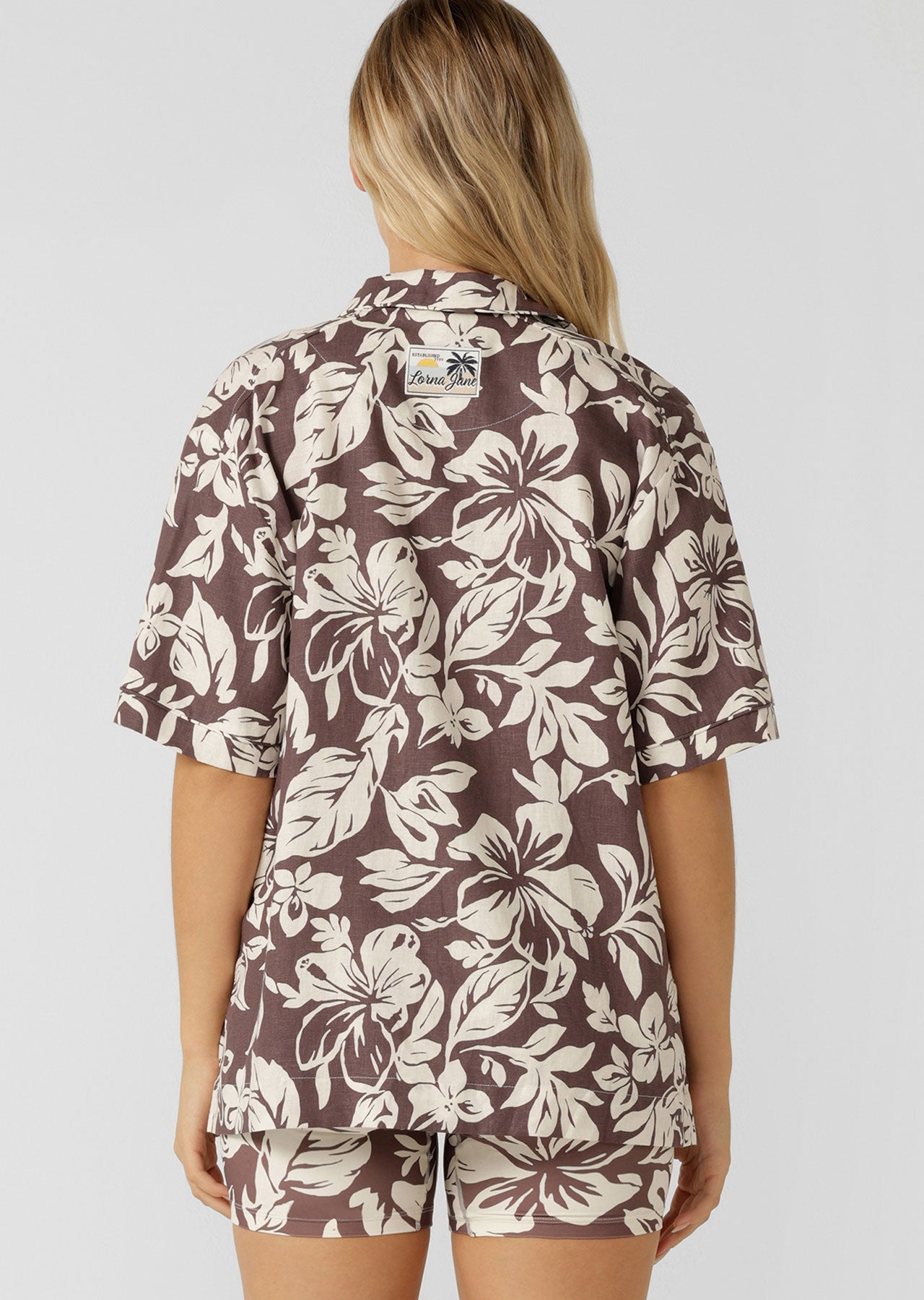 Lorna Jane Hibiscus Weekend Shirt - Hibiscus Print