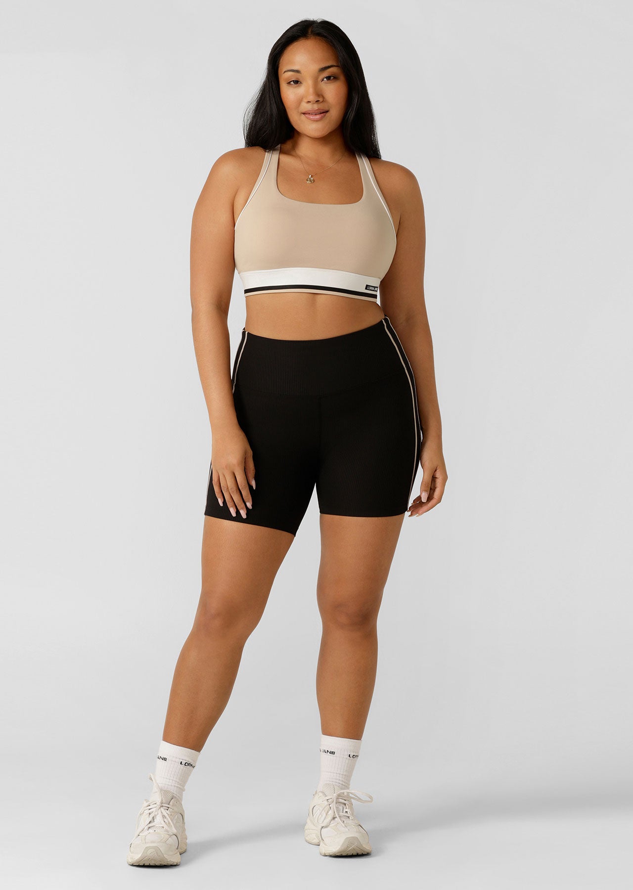 Lorna Jane Tempo Maximum Support Sports Bra - Latte