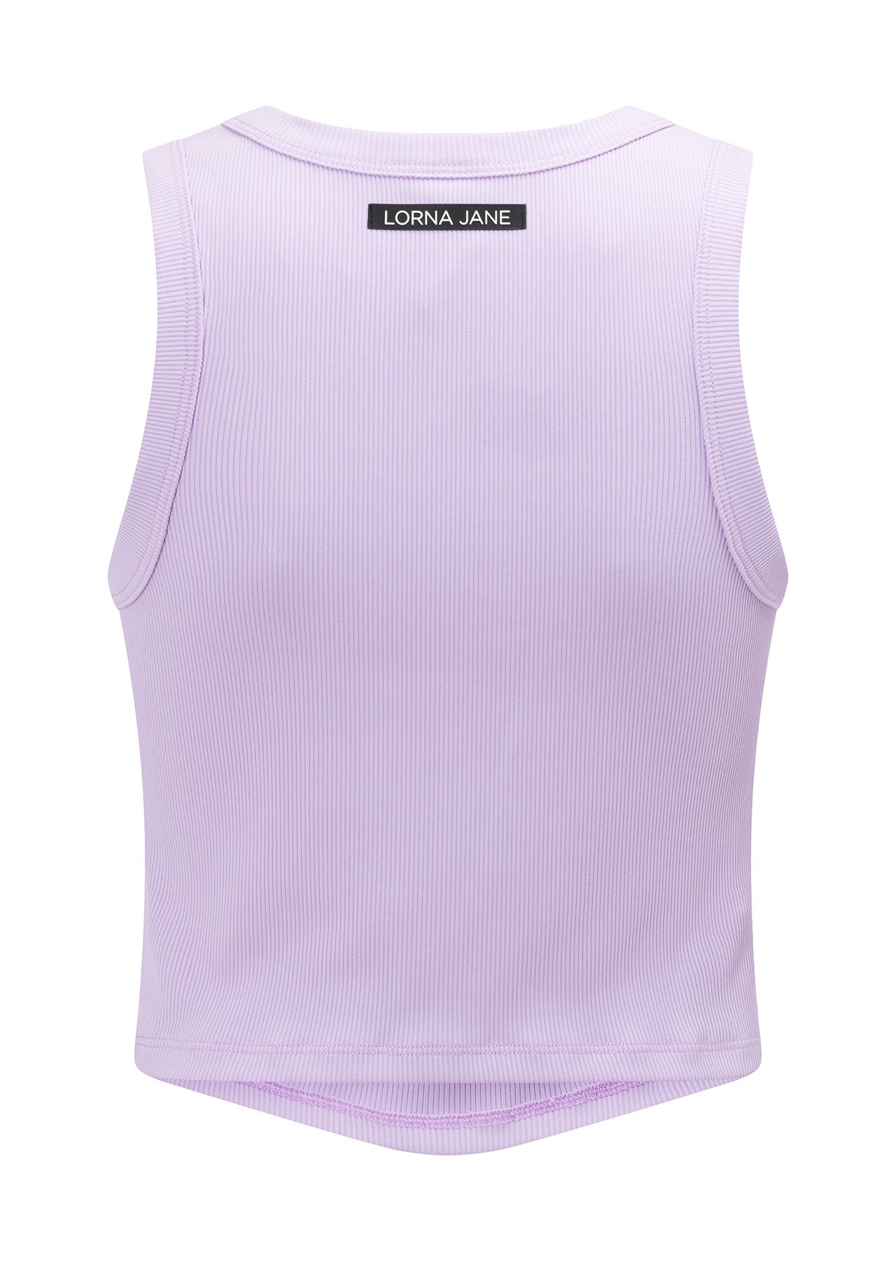 Lorna Jane Active Ribbed Scoop Tank - Light Lavender