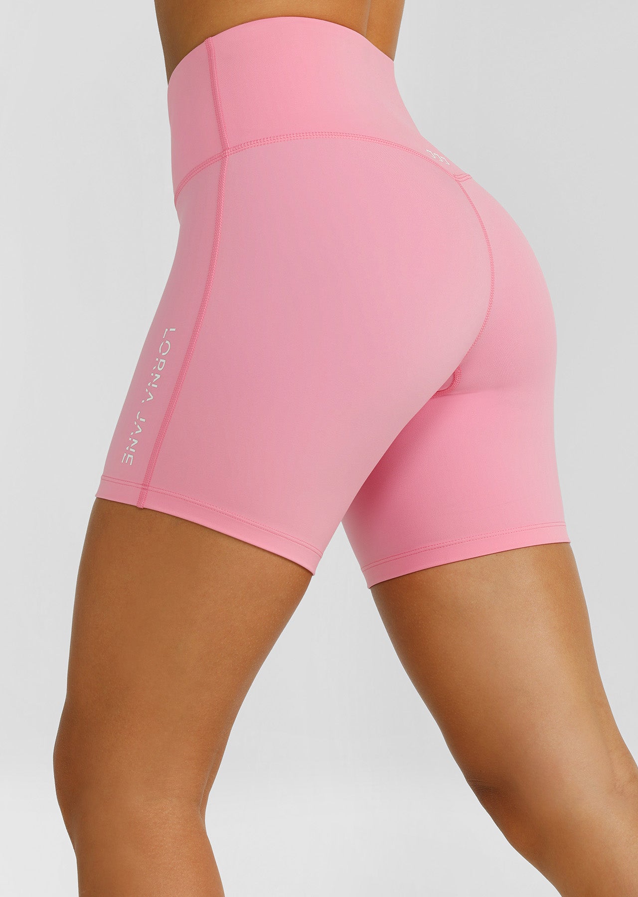 Lorna Jane Lotus No Chafe 16cm Bike Shorts - Vivid Bubblegum