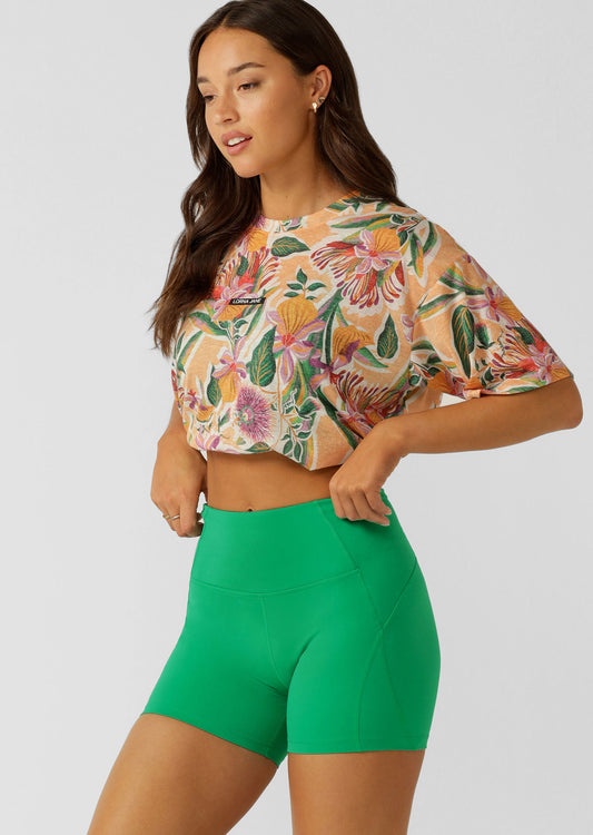 Lorna Jane Tropicana Boyfriend Tee - Summer Tropicana Print