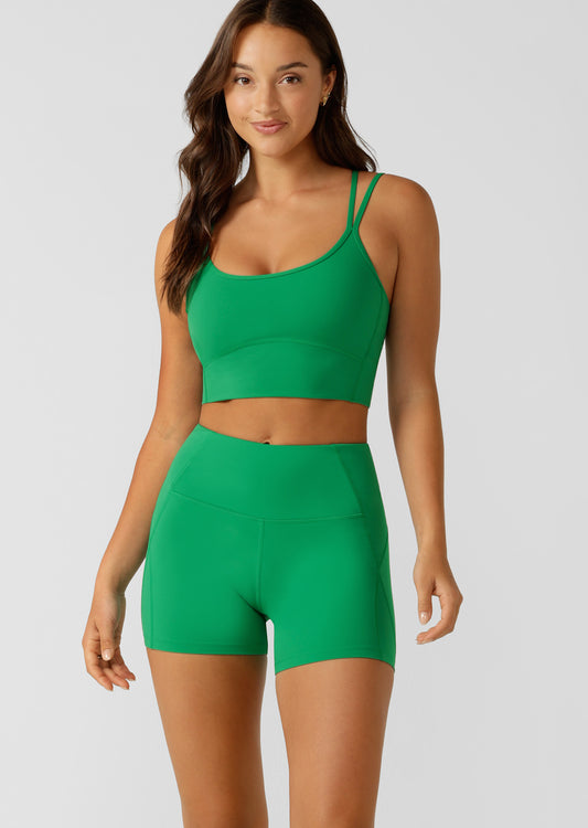 Lorna Jane Pace It Recycled 12cm Bike Shorts - Emerald