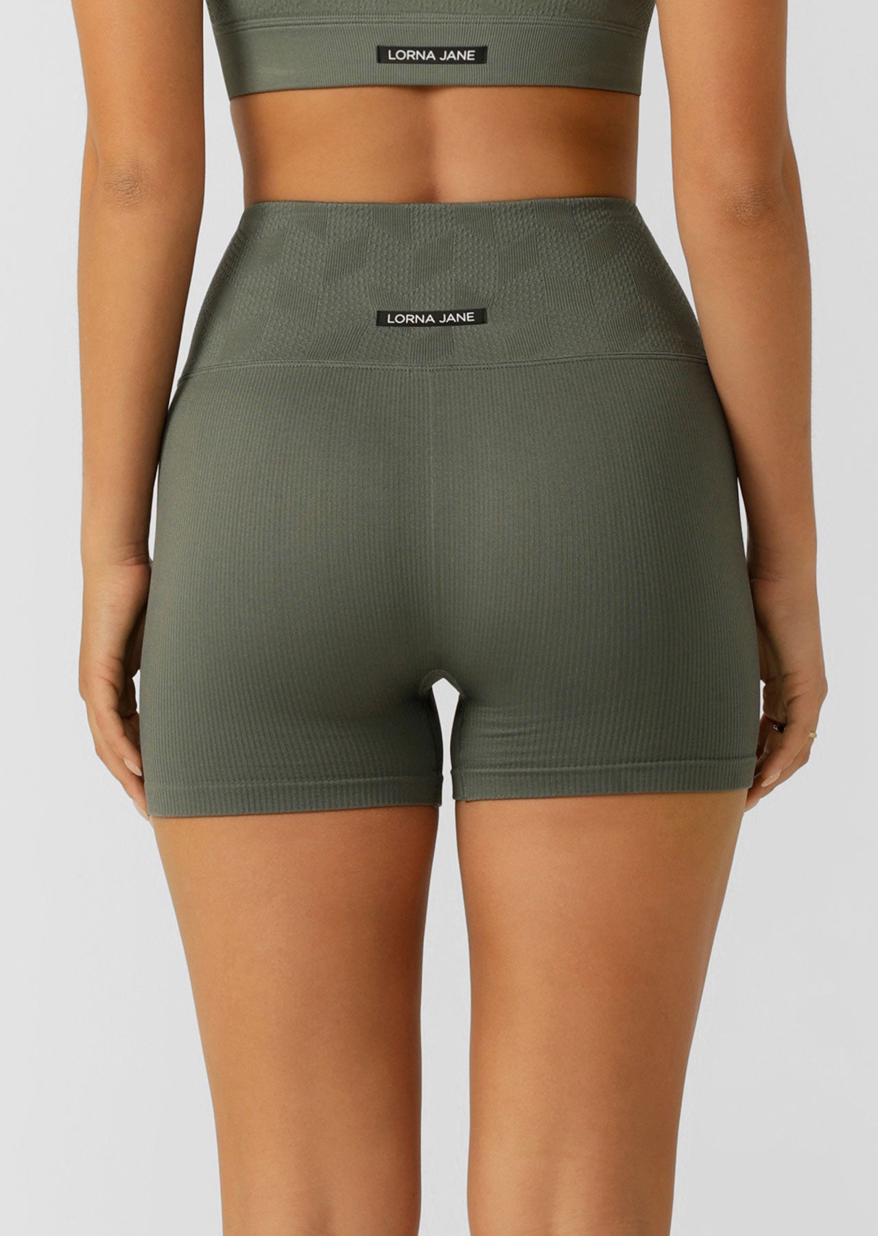 Lorna Jane Movement Active Seamless Bike Shorts - Dark Matcha
